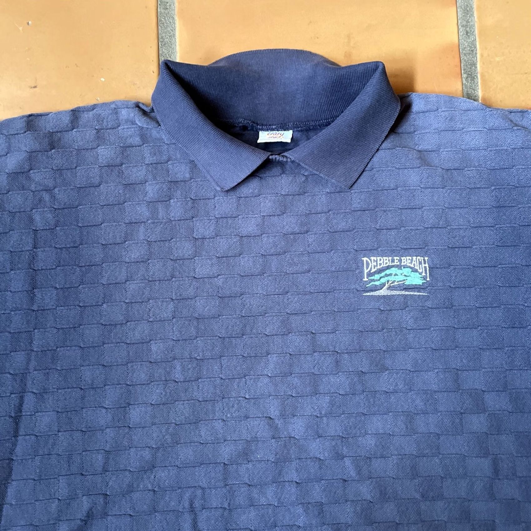 Vintage VINTAGE Crazy Shirts Polo Shirt Mens M Blue Long Sleeve Collared Cotton Knit Logo 90s California Hipster Size US M / EU 48-50 / 2 - 4 Thumbnail