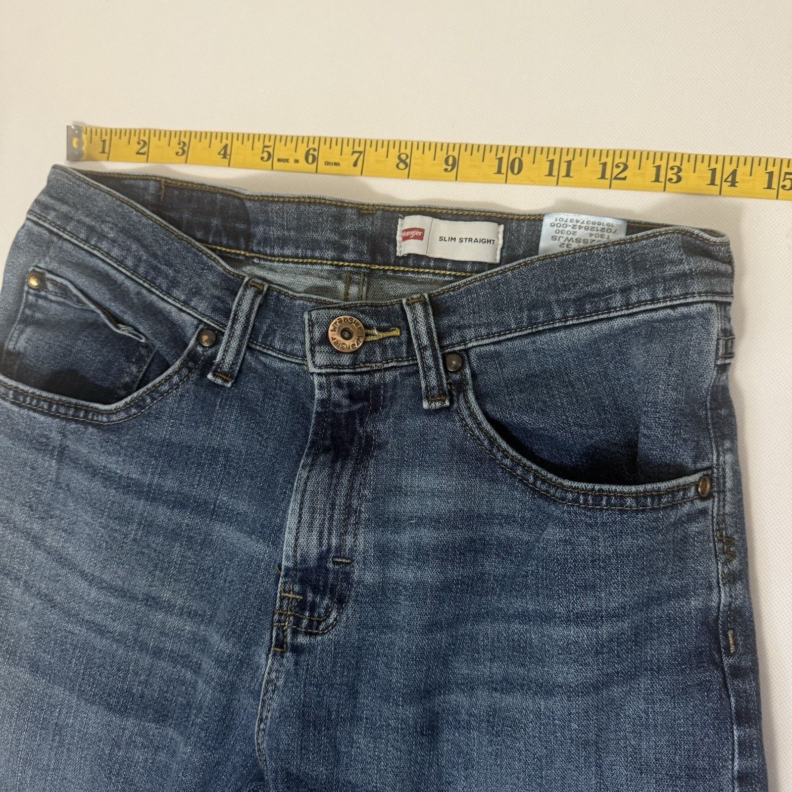 Wrangler Wrangler Men's Slim Straight Jeans 30x32 Judson Blue Western Size US 30 / EU 46 - 5 Thumbnail