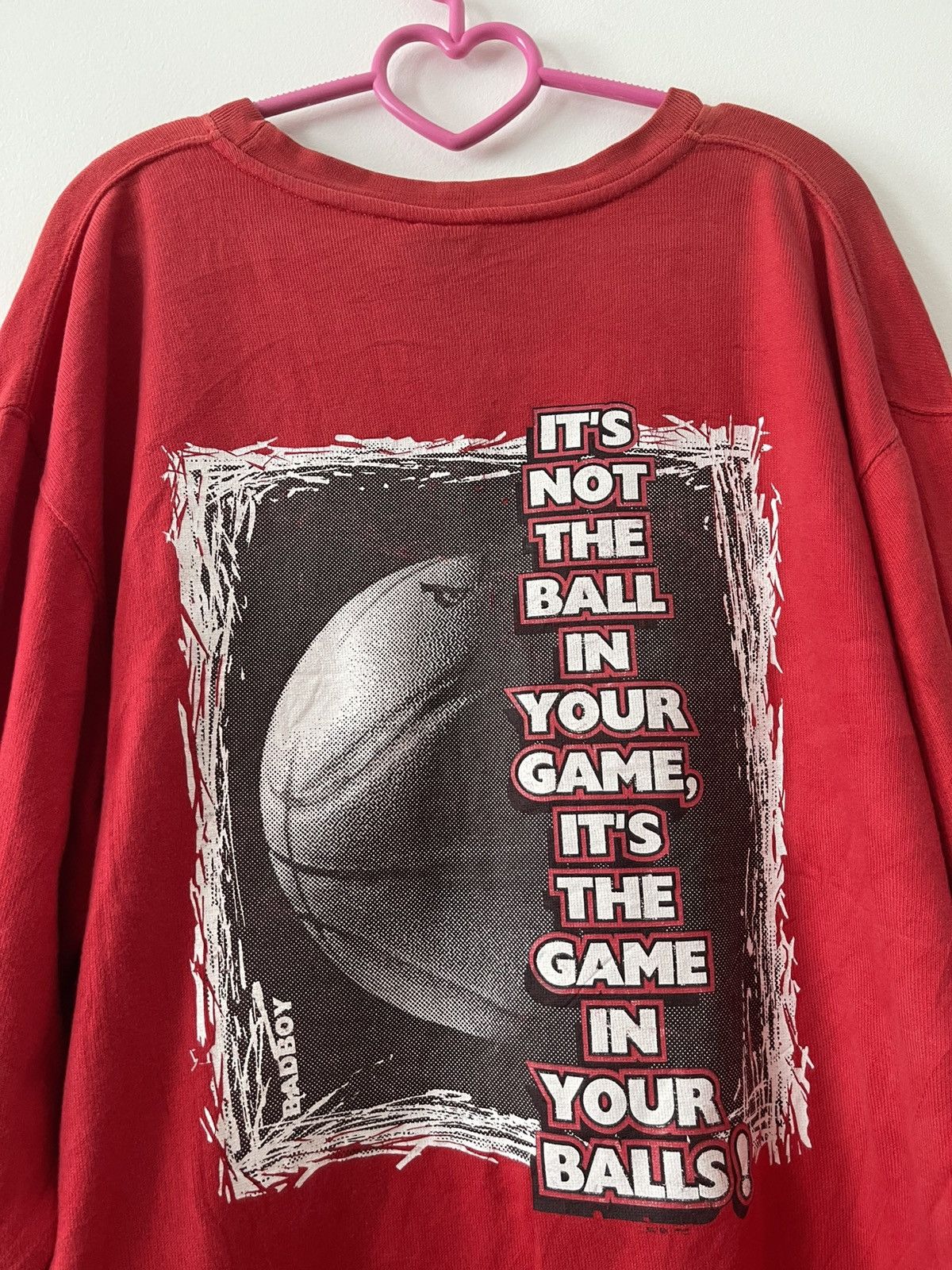 Vintage Rare Vintage BADBOY Basketball Game Balls Poem Graphic Size US L / EU 52-54 / 3 - 2 Thumbnail