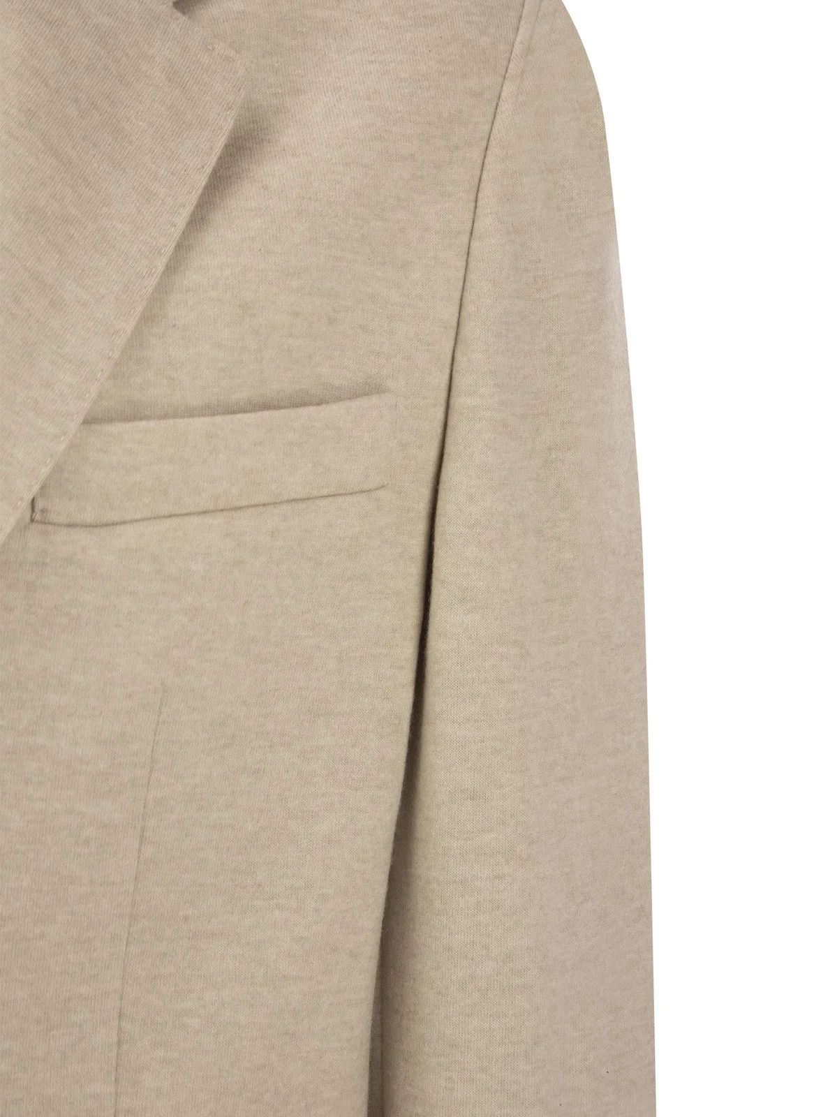 Brunello Cucinelli o1w1db10126 Single Breasted Jersey Blazer in Light Brown Size US S / EU 44-46 / 1 - 3 Thumbnail