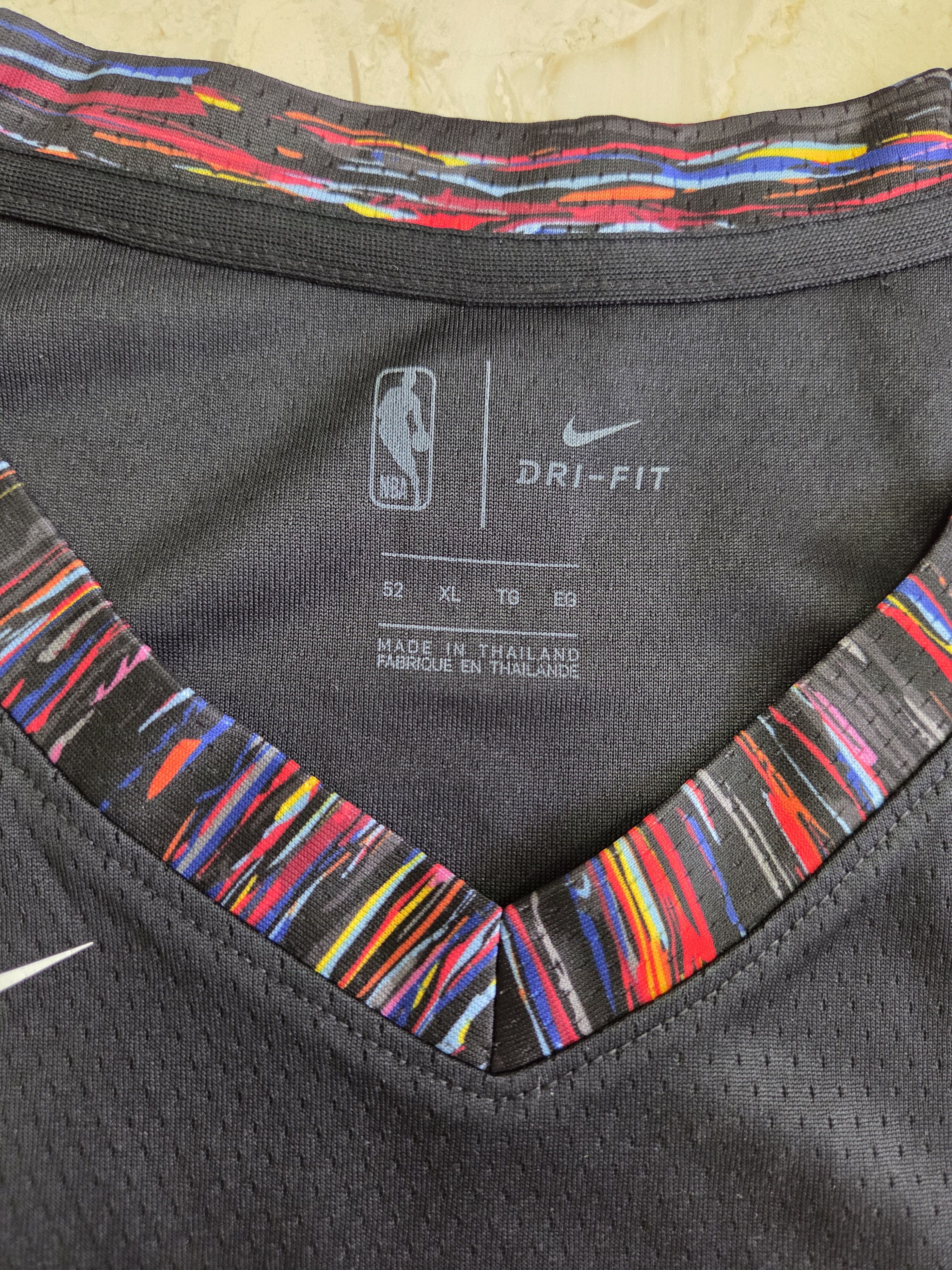 NBA BNWT Authentic Nike Men's Nets 2019 City Swingman Jersey Size US XL / EU 56 / 4 - 3 Thumbnail