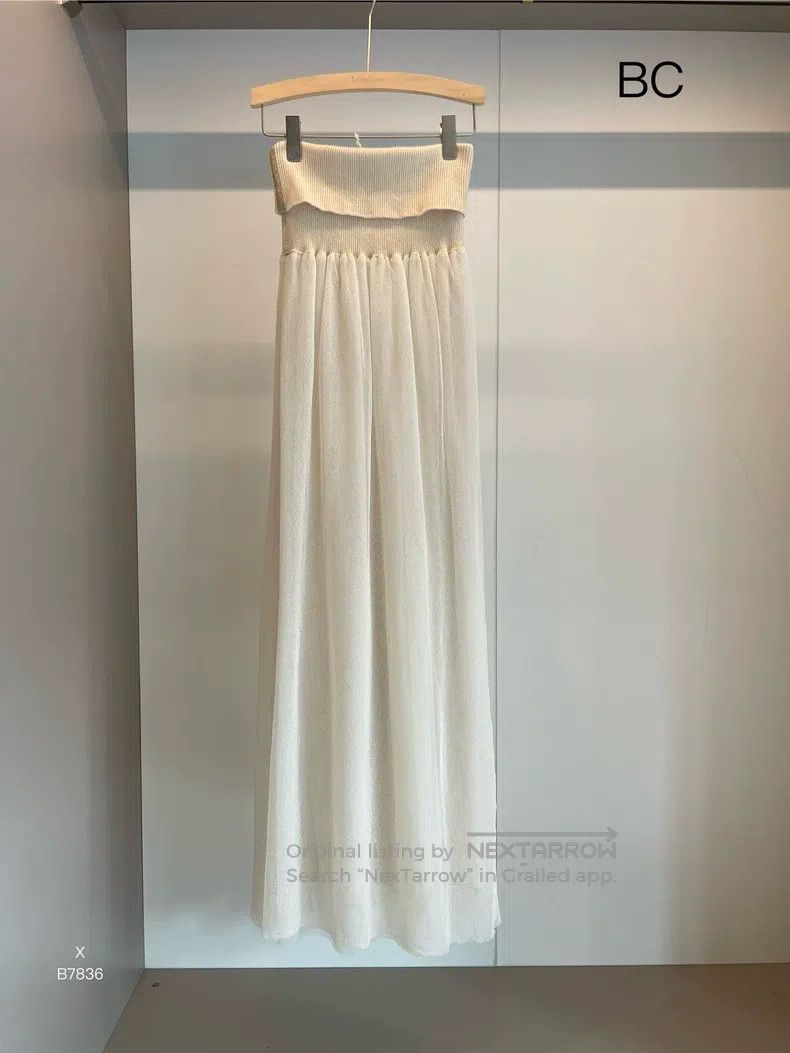 Brunello Cucinelli Brunello Cucinelli Beige Cotton Nylon Beaded Skirt Size 25" / US 0 / IT 36 - 1 Thumbnail