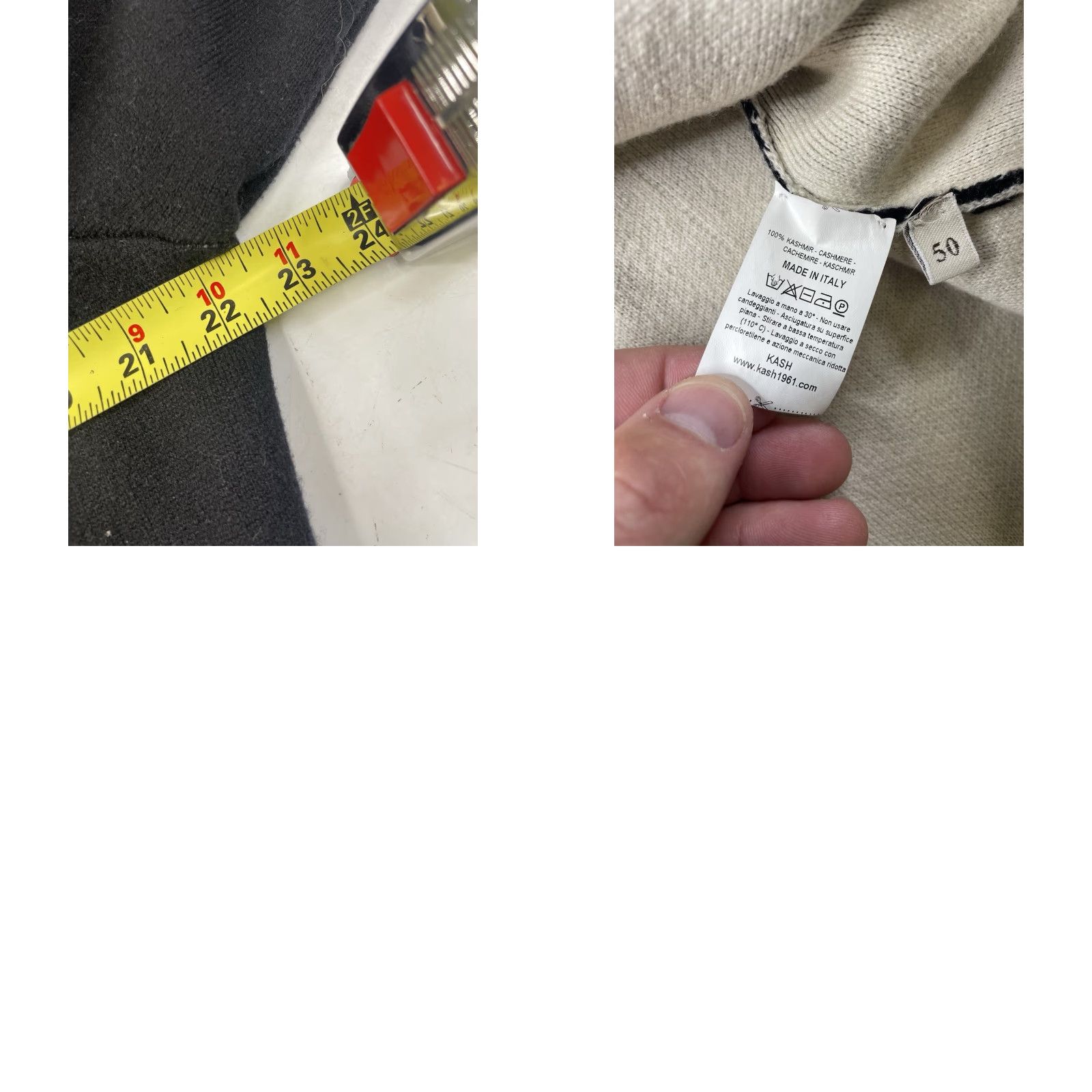 ASH KASH 100% CASHMERE SWEATER Cardigan Jacket Coat Black Womens SIZE 50 Size XL / US 12-14 / IT 48-50 - 8 Thumbnail