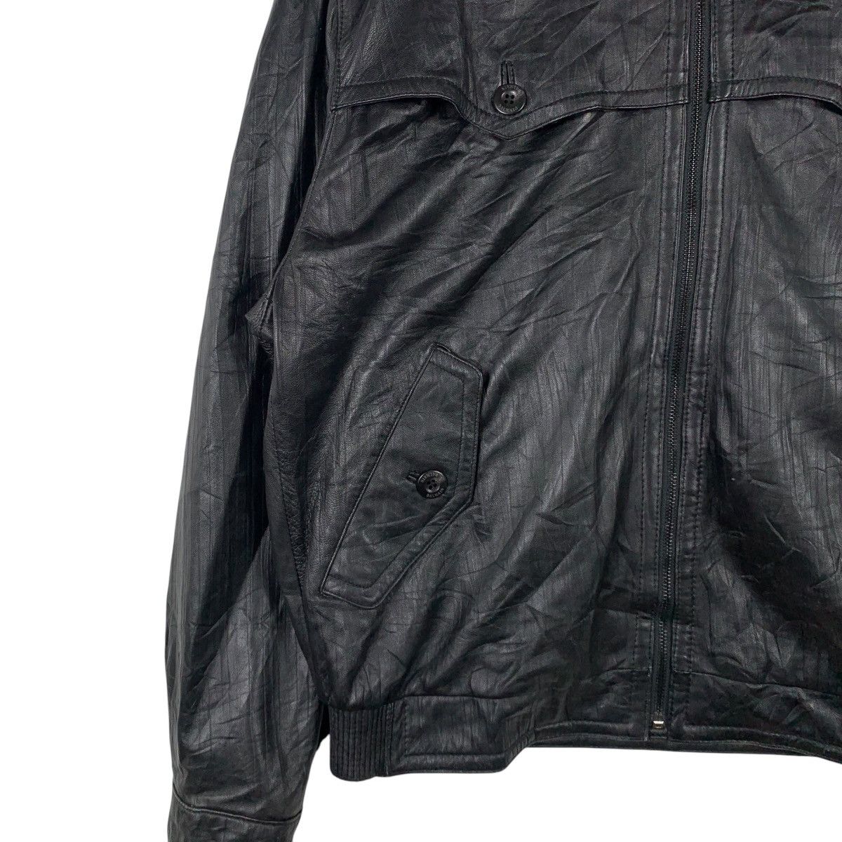 Balmain BALMAIN Paris Luxury Fashion Designer Leather Bomber Jacket Size US XL / EU 56 / 4 - 5 Thumbnail