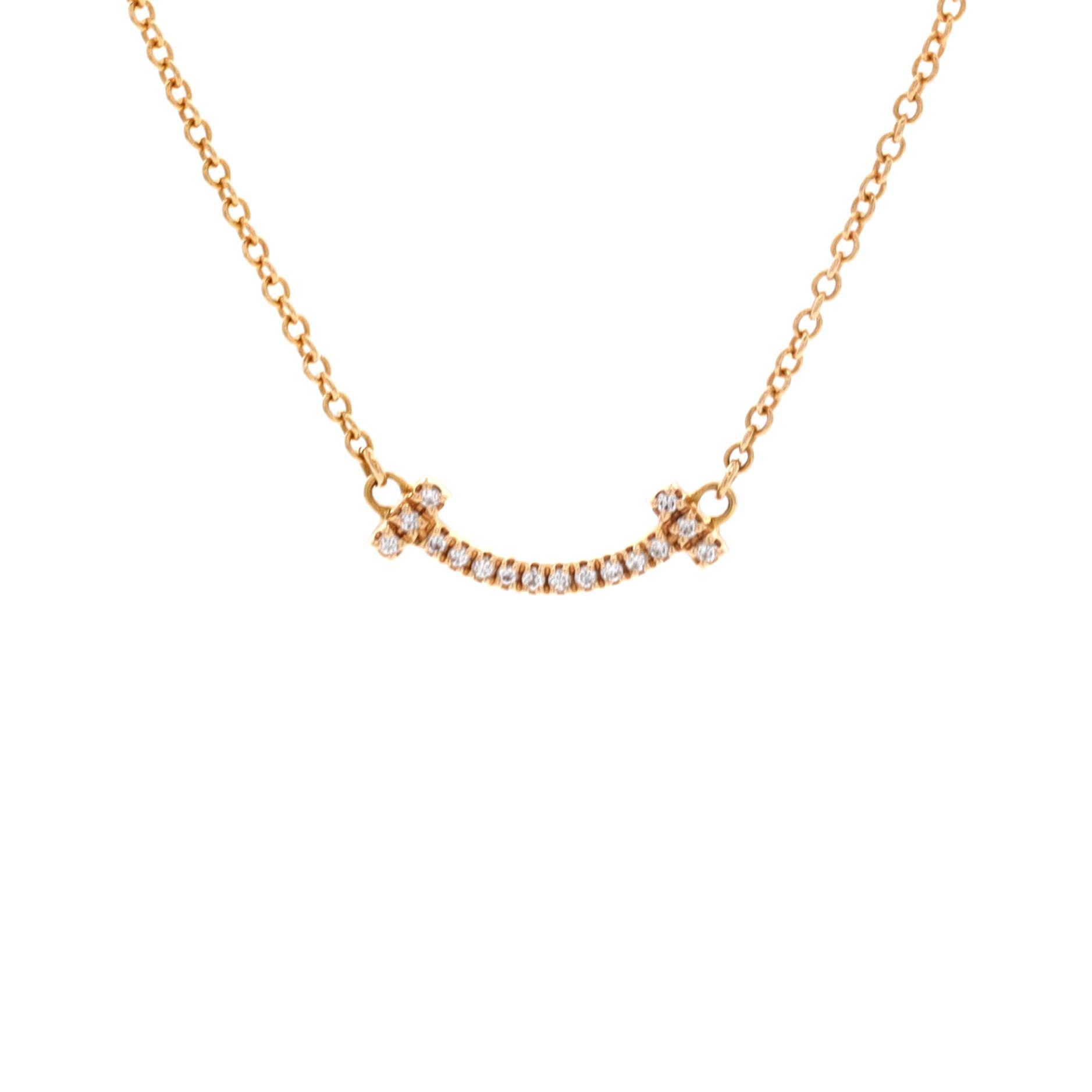 Tiffany & Co. T Smile Pendant Necklace Size ONE SIZE - 1 Thumbnail