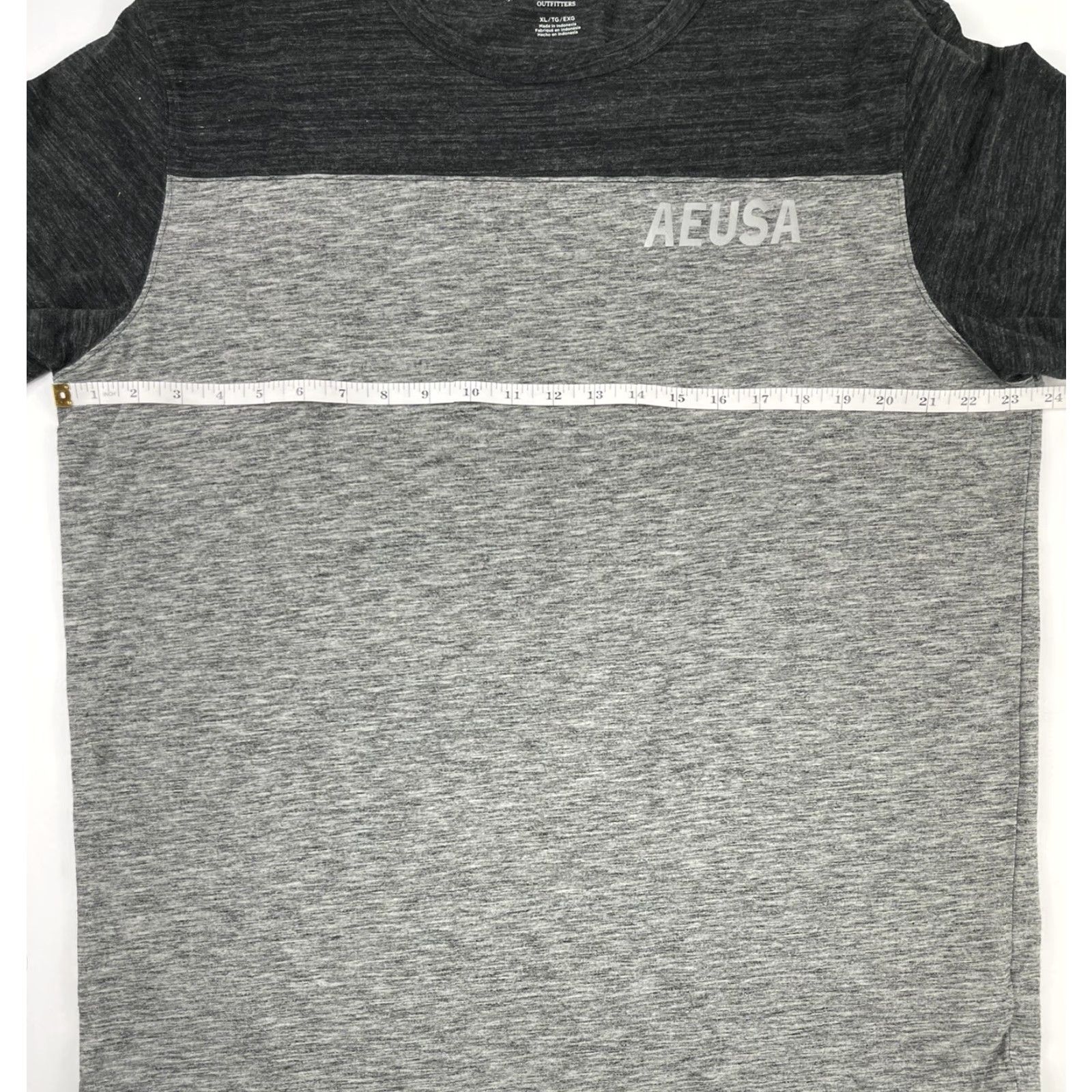 American Eagle Outfitters American Eagle Outfitters Shirt Mens XL Gray Two-Tone Graphic Tee Logo USA Size US XL / EU 56 / 4 - 4 Thumbnail