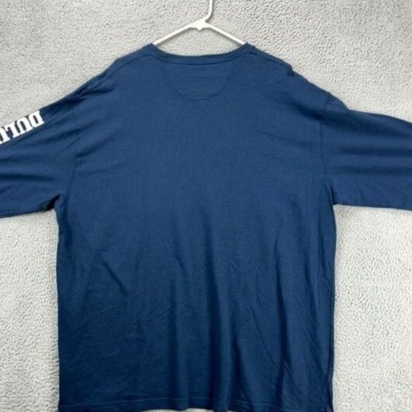 Duluth Trading Company Duluth Trading Co. Longtail T Shirt Men XL Blue Spell Out Beaver Graphic Print Crew Neck Long Sleeve Relaxed Fit NEW Size US XL / EU 56 / 4 - 2 Thumbnail