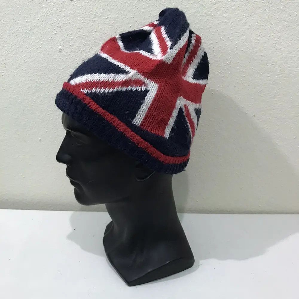 Vintage Vintage Flag Bobble Beanie Hat Size ONE SIZE - 2 Thumbnail