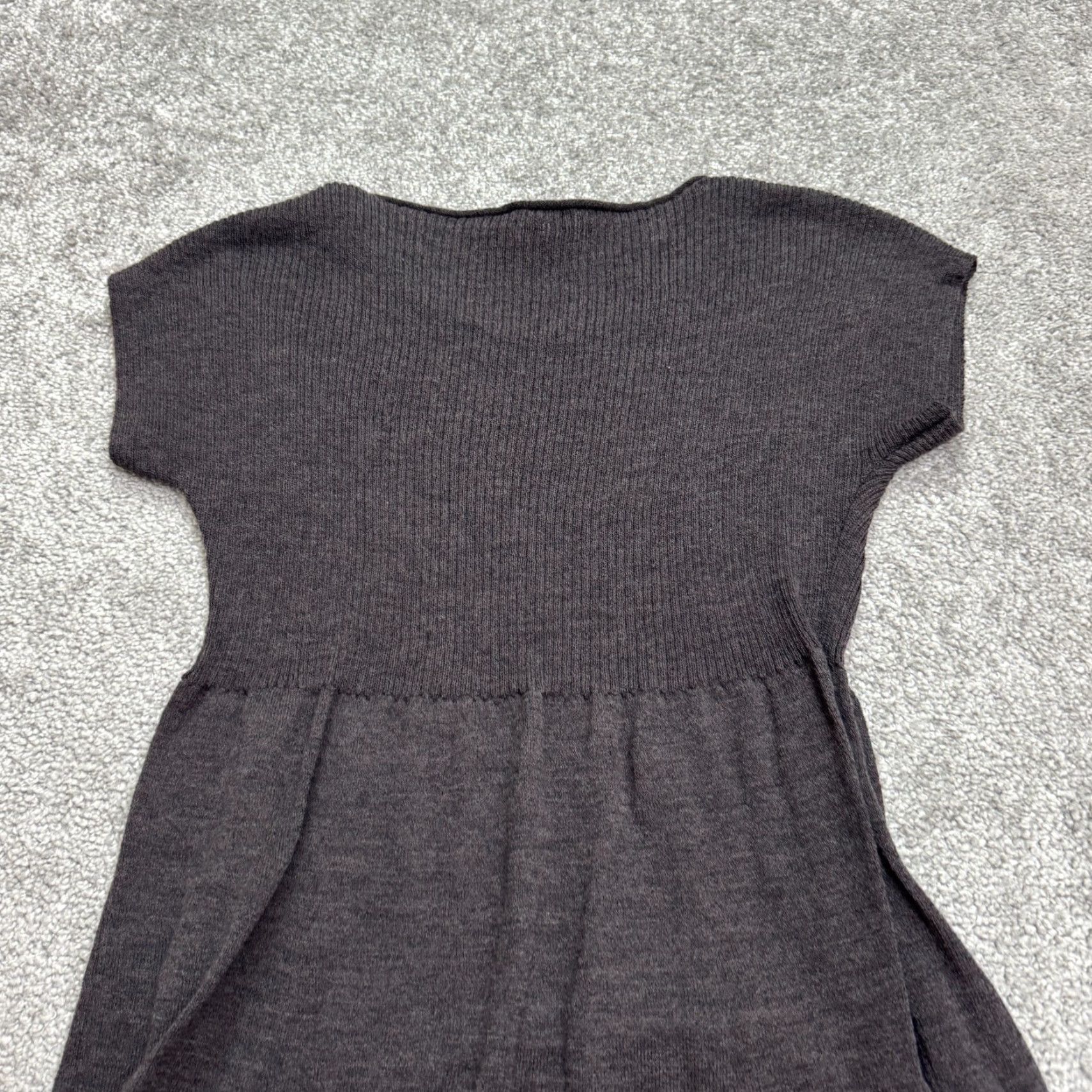 Eileen Fisher EILEEN FISHER Wool Sweater Dress Womens XS Gray Casual Knit Knee Length Long Sleeve Size XS / US 0-2 / IT 36-38 - 3 Thumbnail