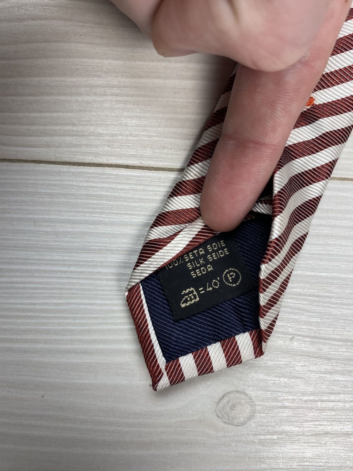 Ermenegildo Zegna × Vintage Ermenegildo Zegna Tie 100% Silk Made in Italy Size ONE SIZE - 5 Thumbnail