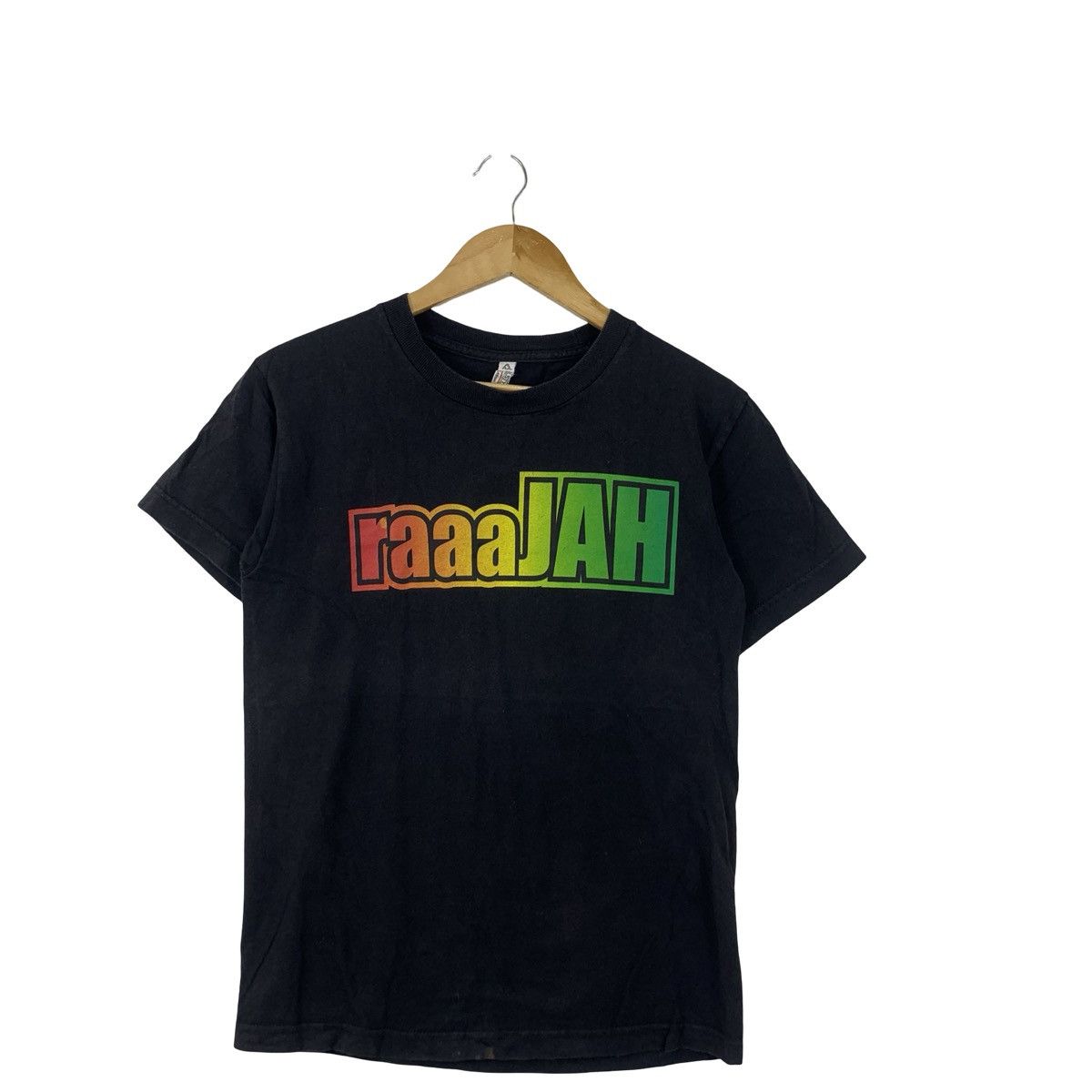 Vintage Vintage Y2K RASTA REGGAE RAAJAH Slang Song Tee Shirt Top Size US S / EU 44-46 / 1 - 4 Thumbnail