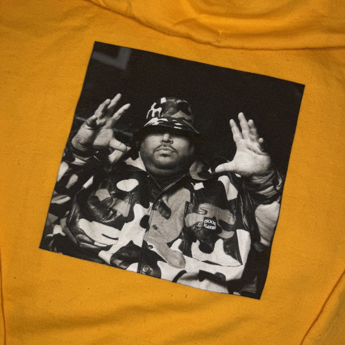 Champion × Pleasures Pleasures Big Pun Champion Hoodie Yellow Sz Large Used Size US L / EU 52-54 / 3 - 2 Thumbnail