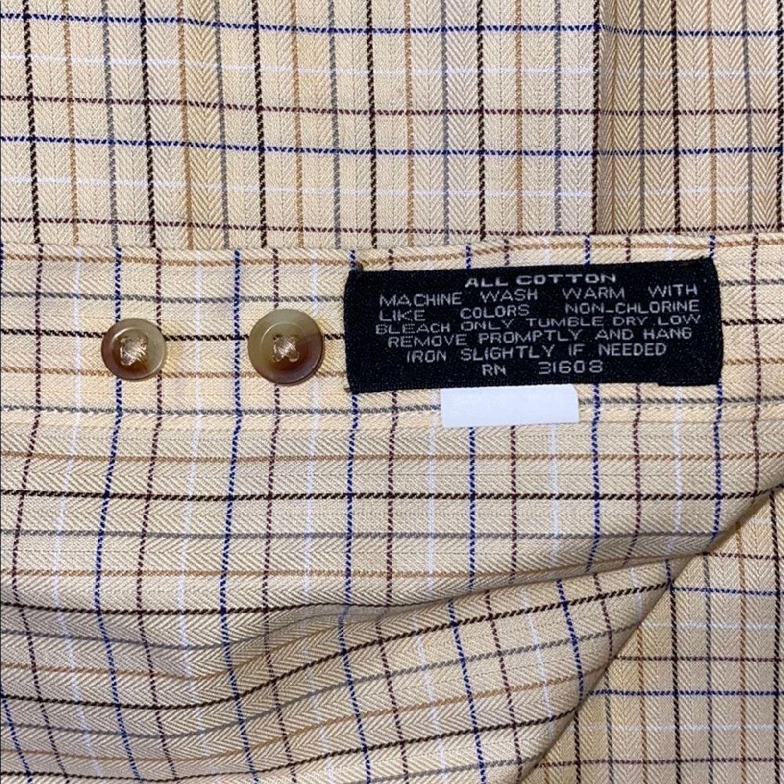 Jos. A. Bank Joseph A. Bank Yellow Plaid Button Down Shirt | Sz M Size US M / EU 48-50 / 2 - 4 Thumbnail