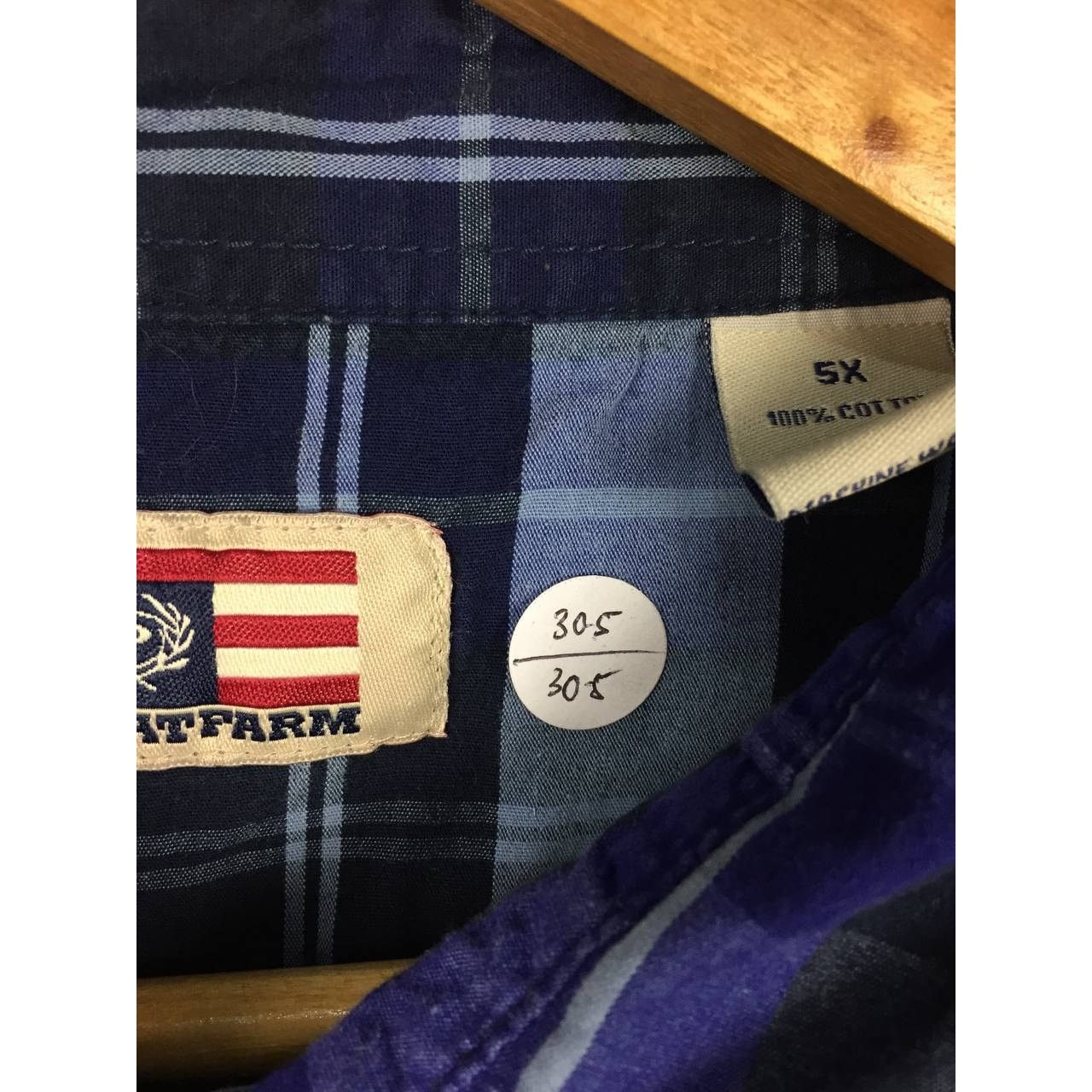 Phat Farm × Vintage Phat Farm Original Flava OG 90s Hip Hop Style Plaid Shirt Size US XXL / EU 58 / 5 - 14 Thumbnail