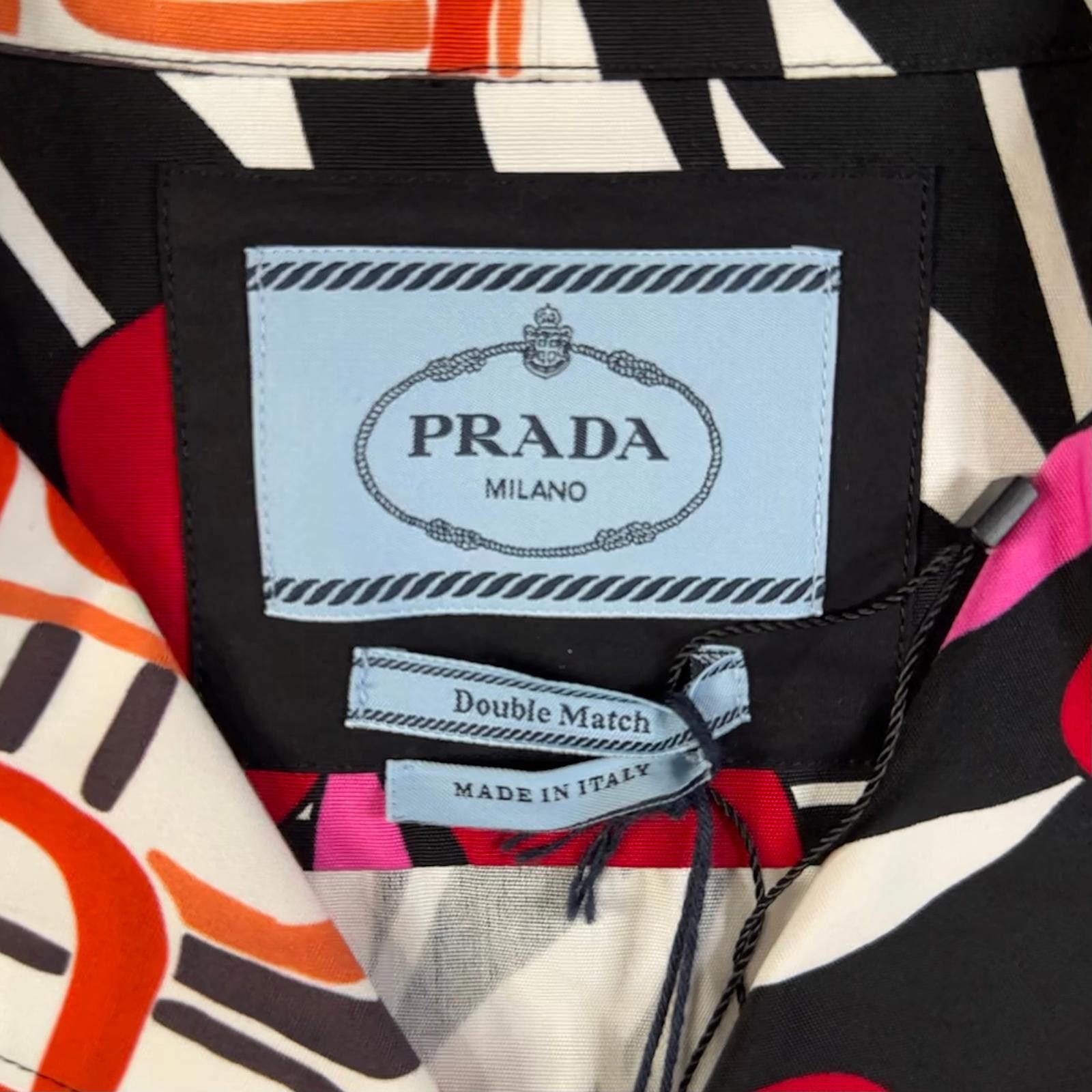 Prada Prada Double Match Heavy Cotton Shirt Size US XXL / EU 58 / 5 - 6 Thumbnail