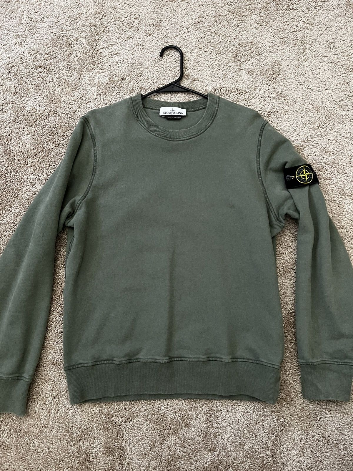 Stone Island Stone Island Brushed Cotton Fleece Crewneck Sweater Size US M / EU 48-50 / 2 - 1 Thumbnail