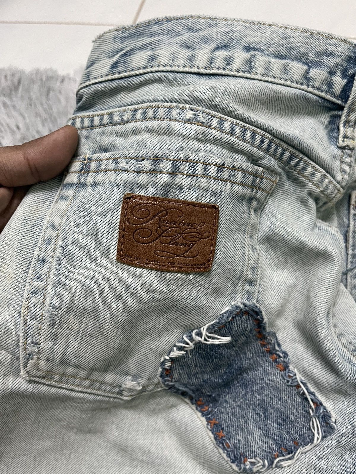 Japanese Brand VINTAGE KAPITAL INSPIRED PATCHES WORK JEANS BRAND RNA INC Size US 28 / EU 44 - 17 Thumbnail