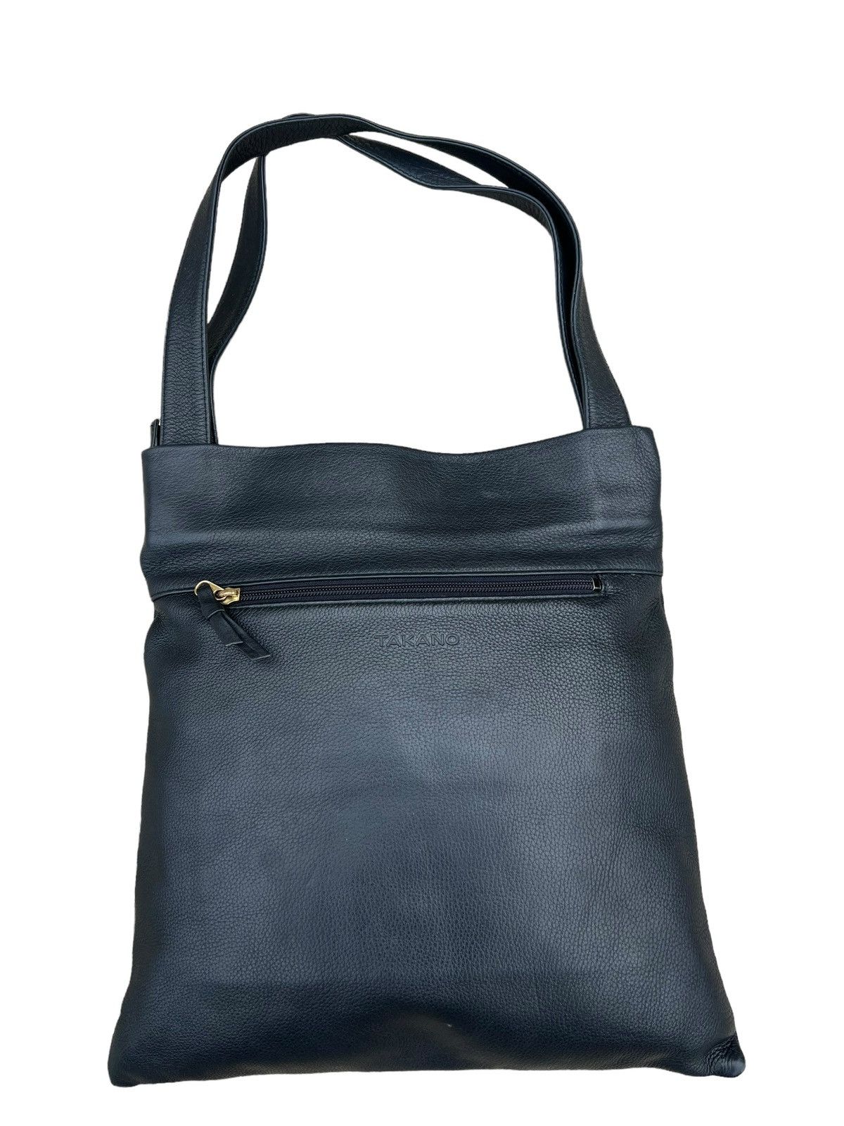 Leather TAKANO Japan Black Leather Asymmetrical Tote Bag Size ONE SIZE - 8 Thumbnail