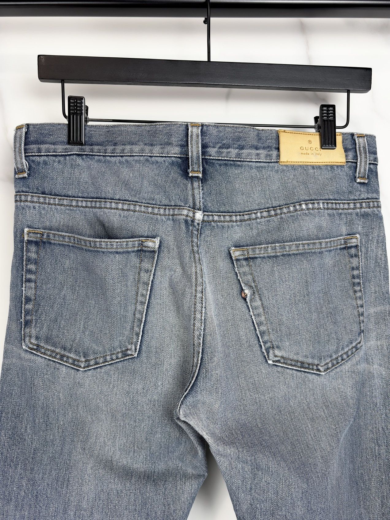 Gucci Gucci Tom Ford Vintage Horsebit Faded Blue Denim Jeans Size US 28 / EU 44 - 4 Thumbnail