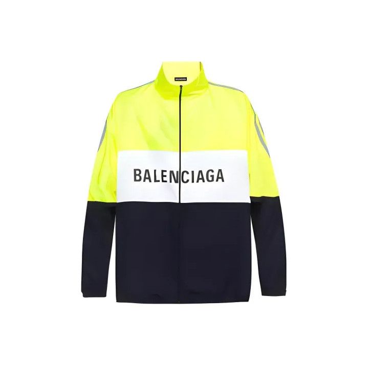 Balenciaga Balenciaga Color Block Logo Long Sleeve Jacket Size US M / EU 48-50 / 2 - 1 Thumbnail