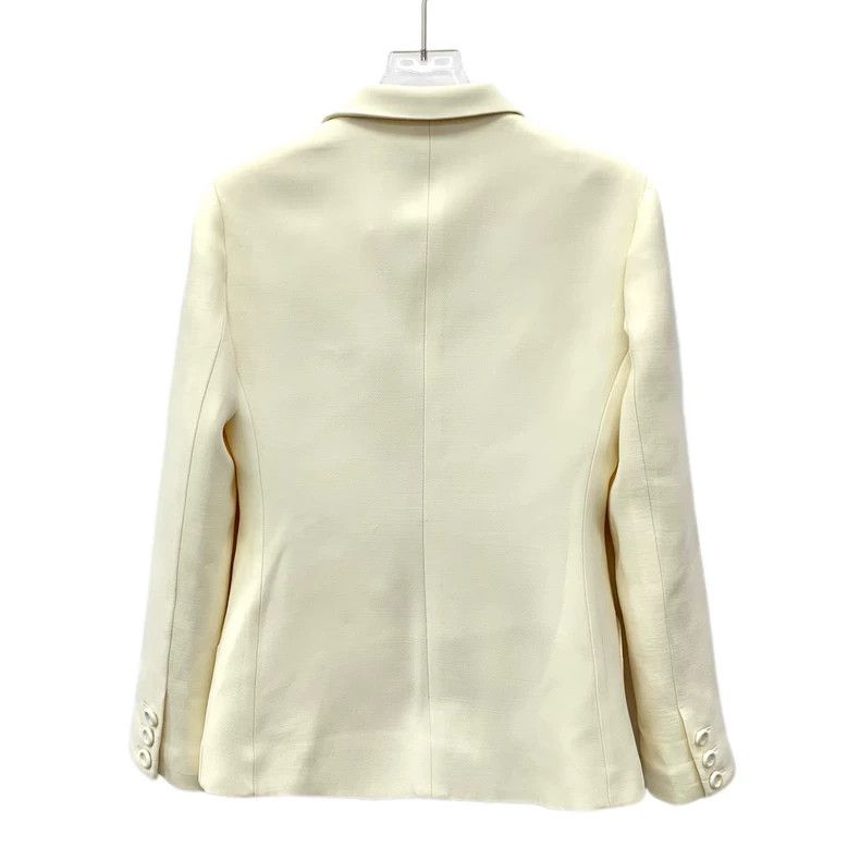 Dior Dior Beige wool lapel single-breasted long-sleeved suit jac Size XS / US 0-2 / IT 36-38 - 2 Thumbnail