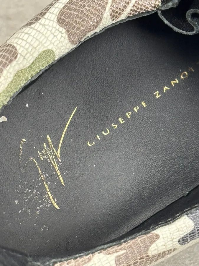 Giuseppe Zanotti Zanotti Camo Zips Black Sneakers Size US 9 / EU 42 - 8 Thumbnail