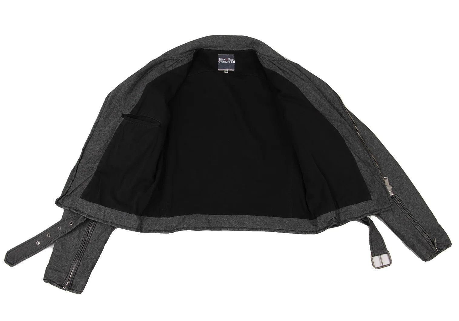 Jean Paul Gaultier Gray Suede Cotton Rider Jacket Size 48 Size US M / EU 48-50 / 2 - 13 Thumbnail