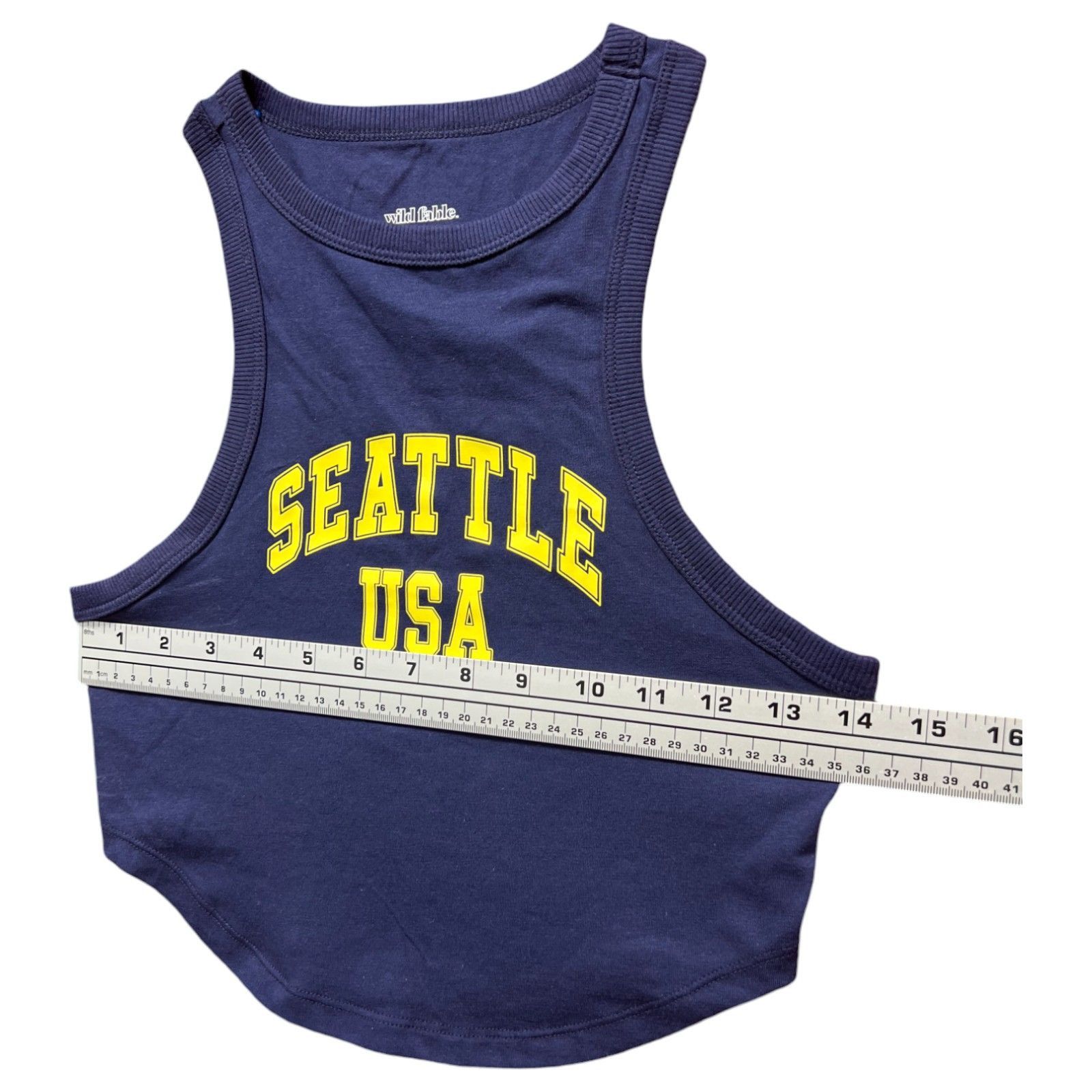 Other Wild Fable - Women's Graphic Tiny Tank - Navy Blue - Small Size S / US 4 / IT 40 - 5 Thumbnail