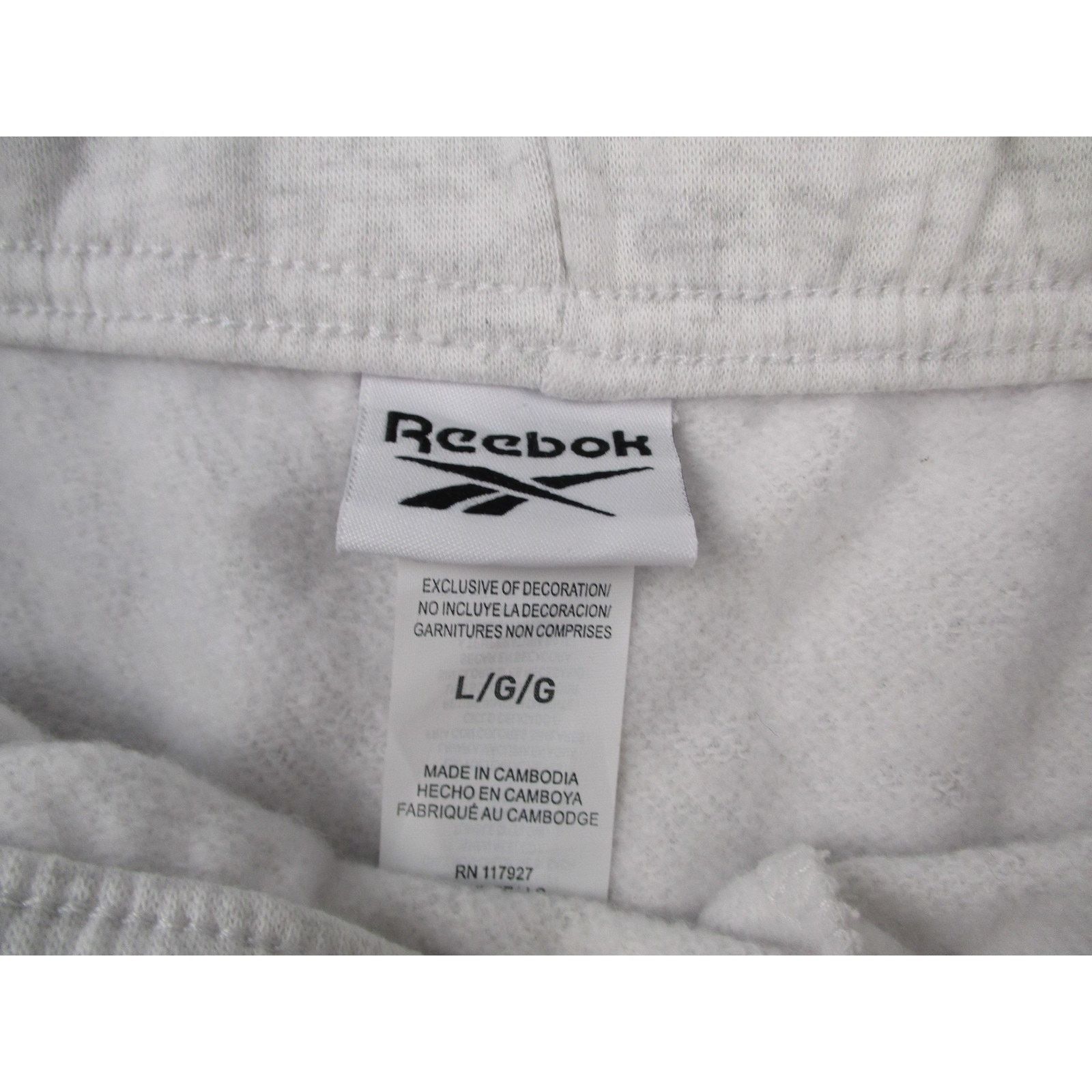 Reebok Reebok Summer Crewneck Short Set Womens L Gray Fleece Egret Size L / US 10 / IT 46 - 7 Thumbnail