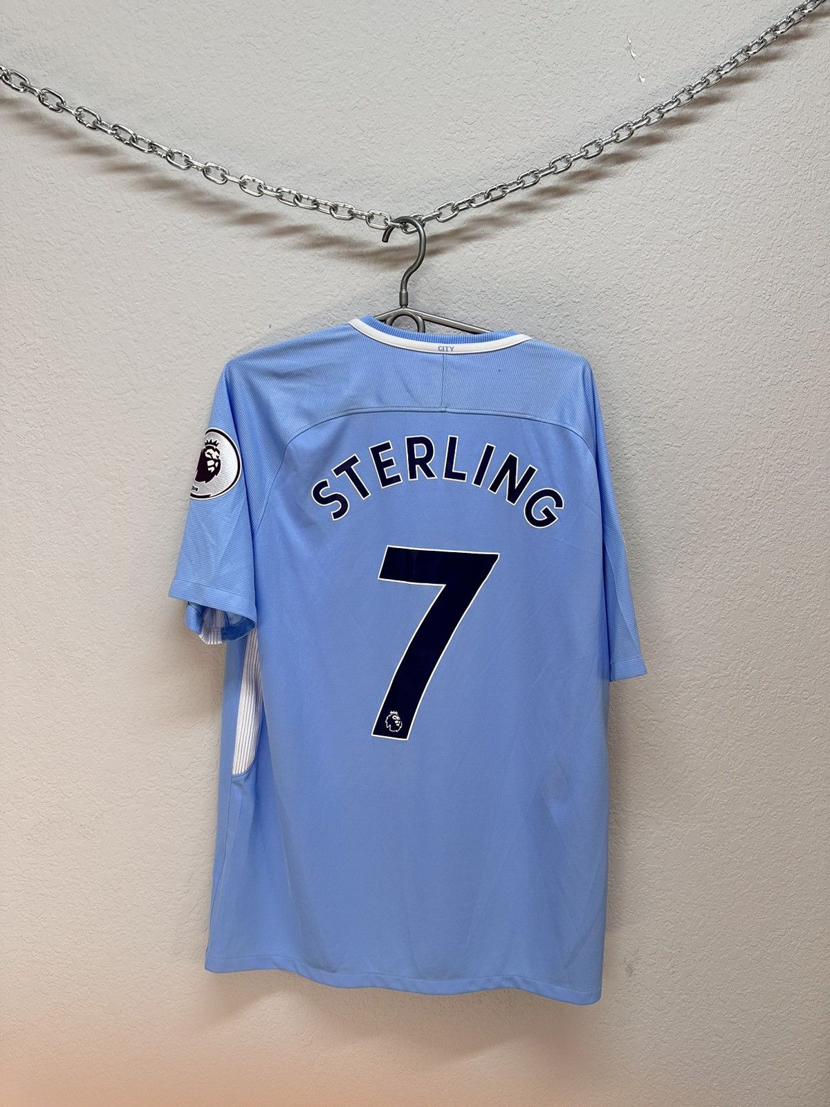 Vintage Vintage Nike Manchester City Sterling 2017 suits blockcore Size US L / EU 52-54 / 3 - 10 Thumbnail