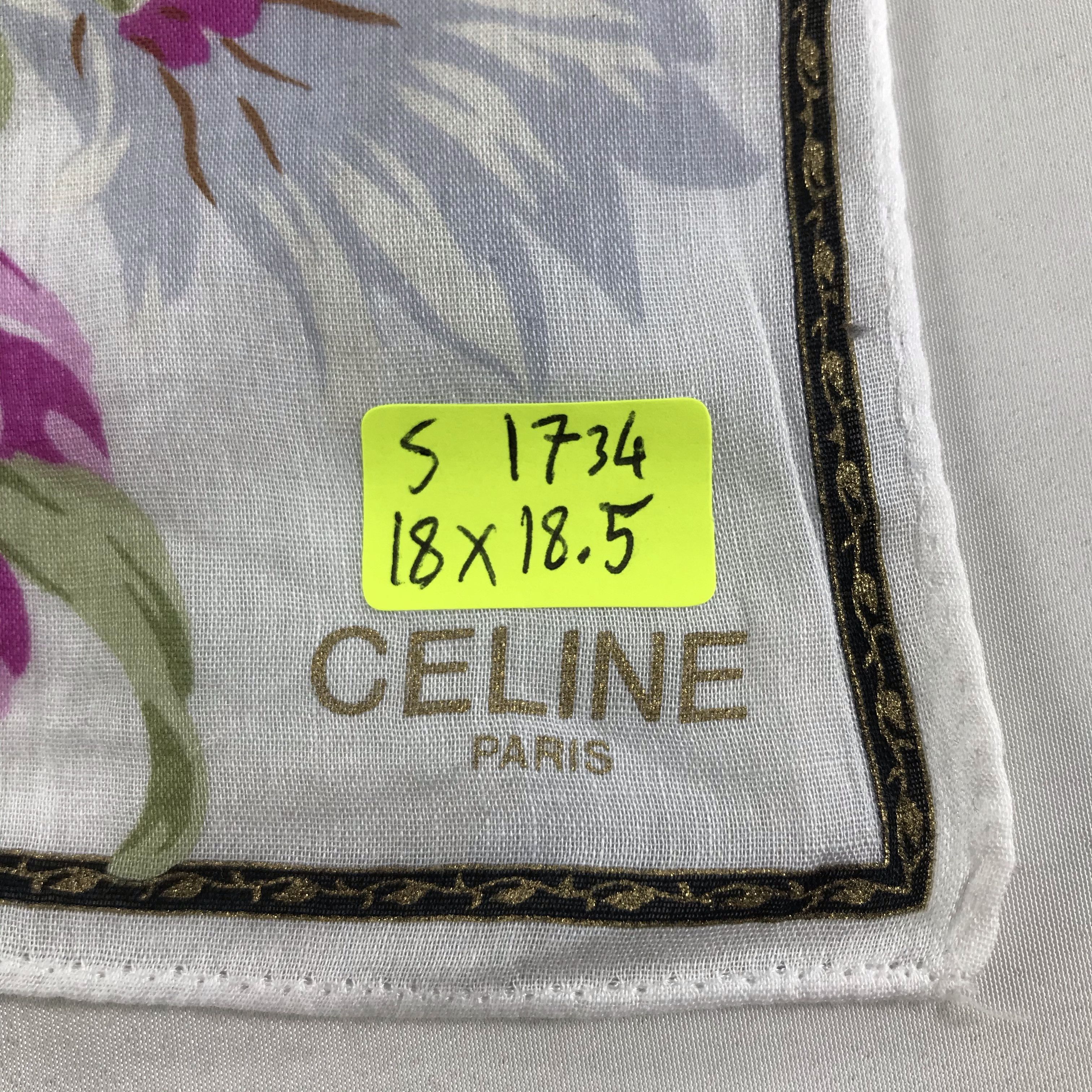 Celine × Vintage Celine Bandana / Handkerchief / Neckerchief - S1734 Size ONE SIZE - 6 Thumbnail