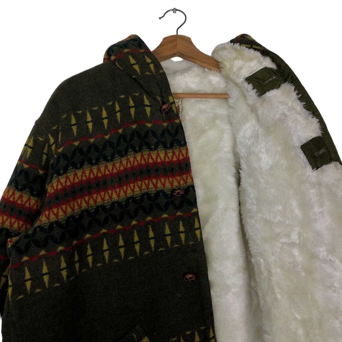 Japanese Brand 🔥90’s Vintage Wool Jacket Navajo Aztec Design Horse Power Size US L / EU 52-54 / 3 - 11 Thumbnail