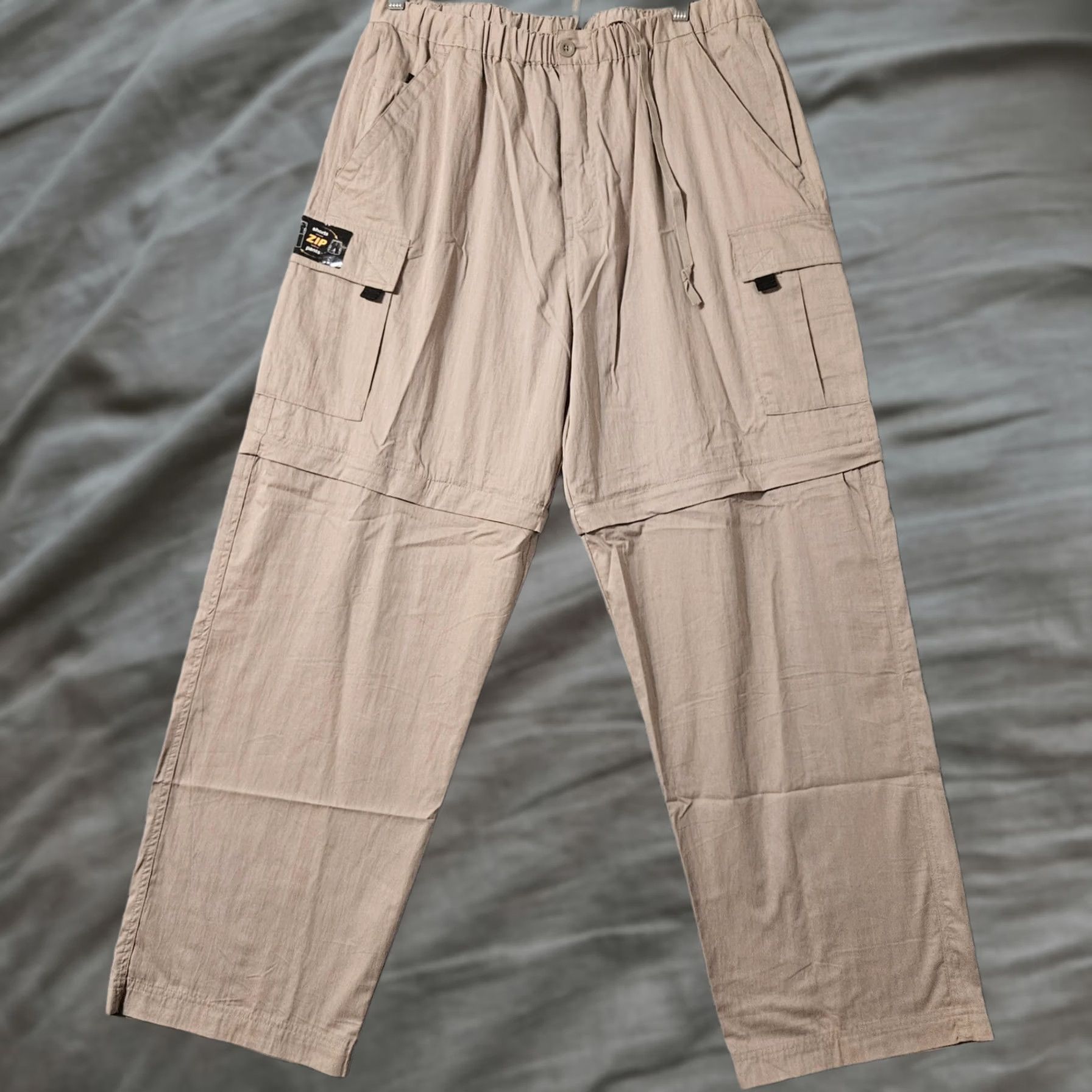 Vintage VINTAGE Outer Rim Convertable Hiking Pants Mens 2XL Inseam 32 Khaki Cargo Brown Tan 34 Waist Regular Mens Size US 39 - 1 Thumbnail