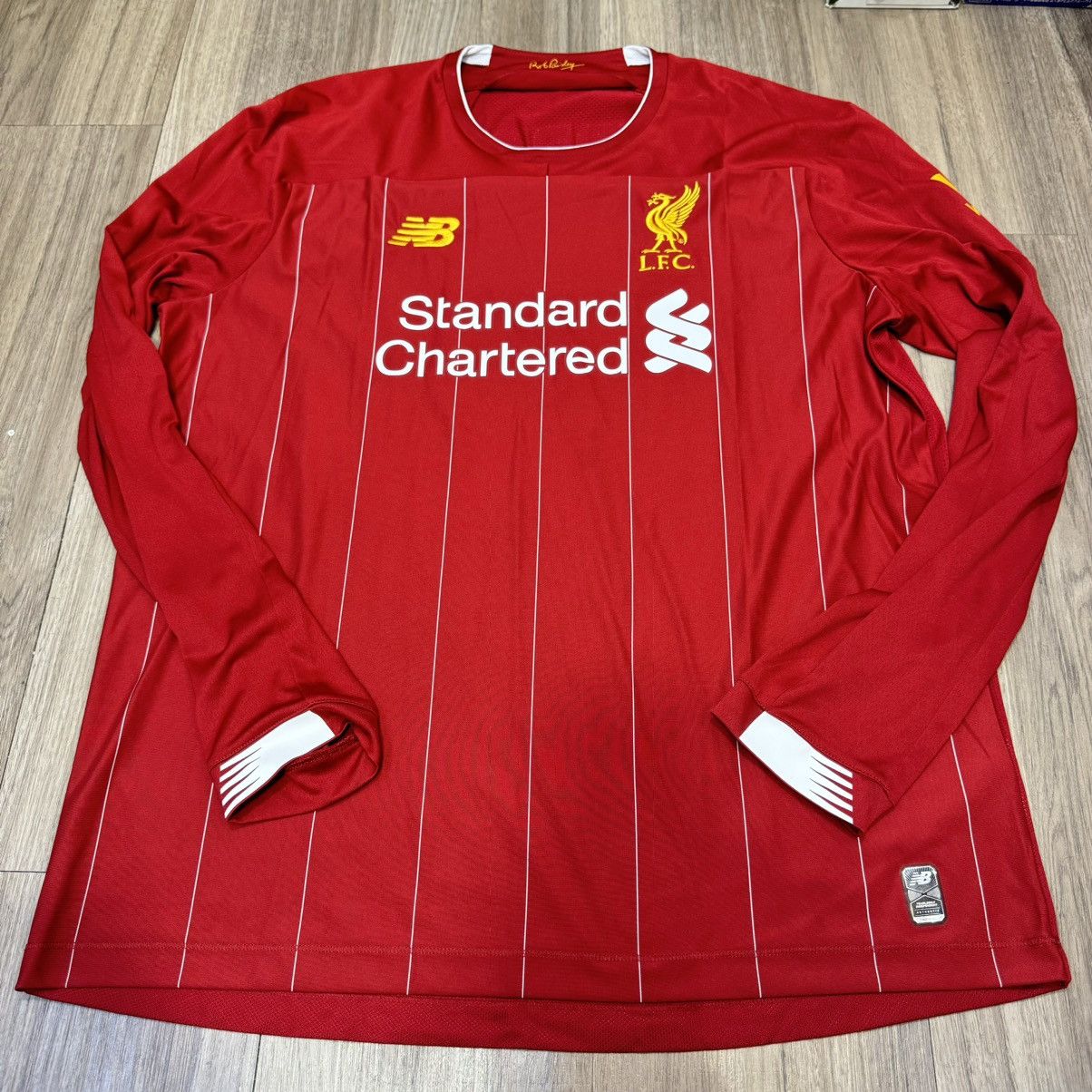 New Balance Liverpool 19/20 Longsleeves home shirt #8 Gerrard Size US XL / EU 56 / 4 - 1 Thumbnail