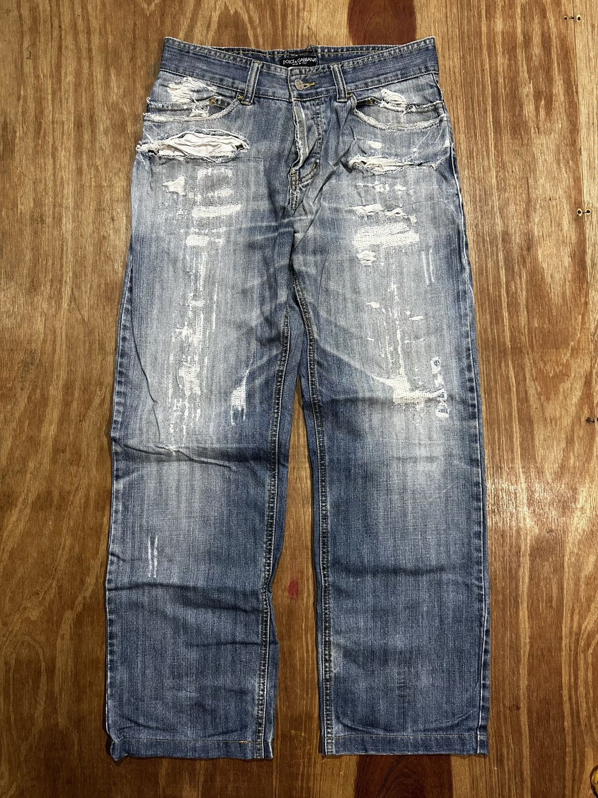 Dolce & Gabbana Trashed Dolce Gabbana jeans Size US 31 - 1 Thumbnail