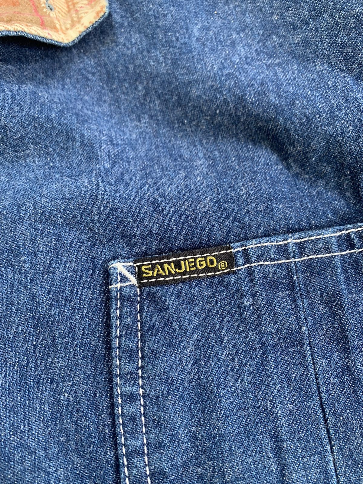 Indigo Sanjego Genuine Indigo Denim Jacket Size US L / EU 52-54 / 3 - 5 Thumbnail