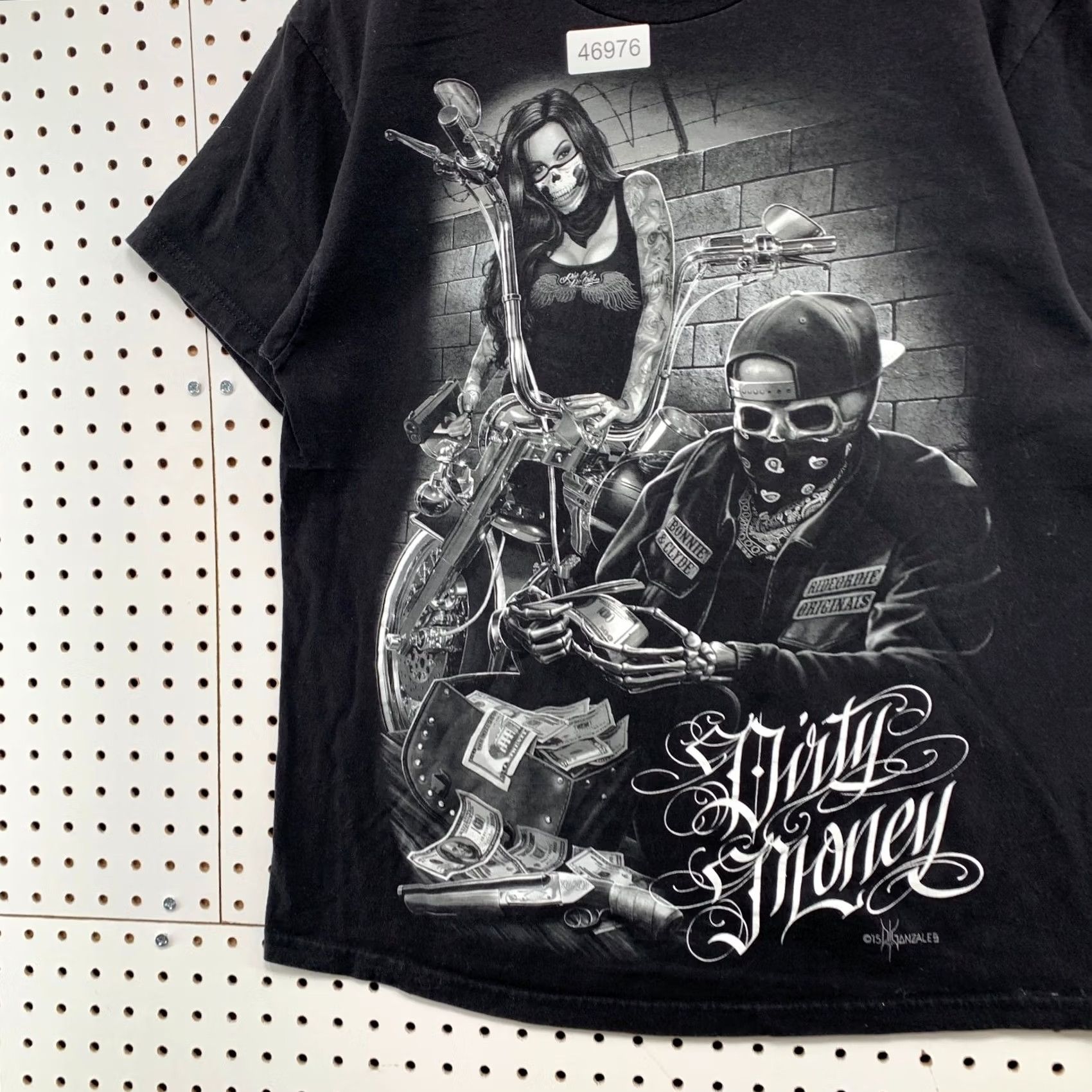 Vintage Ride Or Die T Shirt Mens L Black Graphic Short Sleeve Size US L / EU 52-54 / 3 - 5 Thumbnail