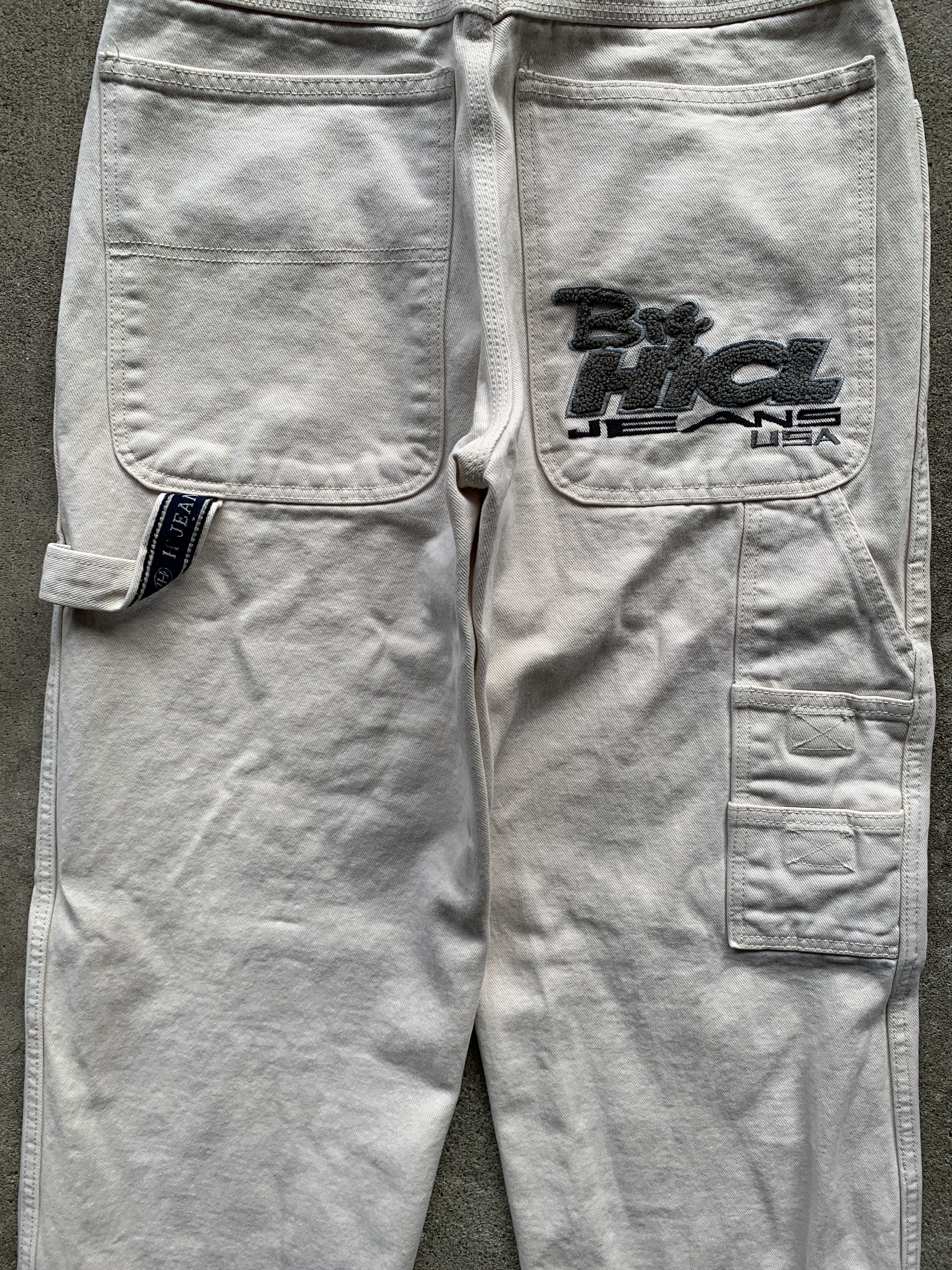 Japanese Brand × Vintage Vintage Y2K Cream Big HiCL Carpenter Jeans Size US 30 / EU 46 - 3 Thumbnail