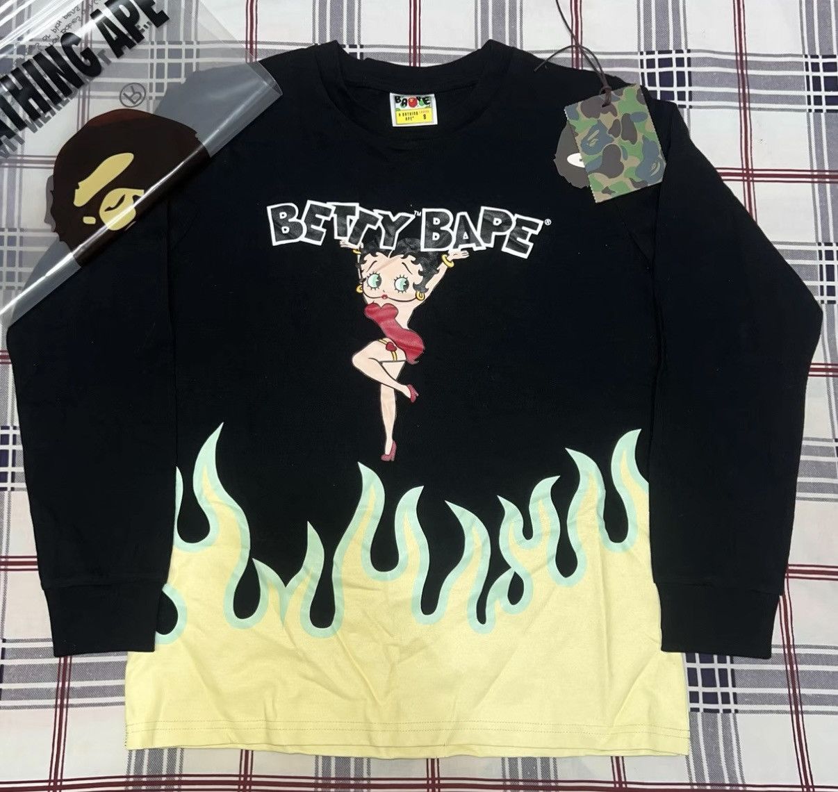 Bape BAPE OG NIGO era, Black Long-Sleeve T-shirt Size US M / EU 48-50 / 2 - 1 Thumbnail