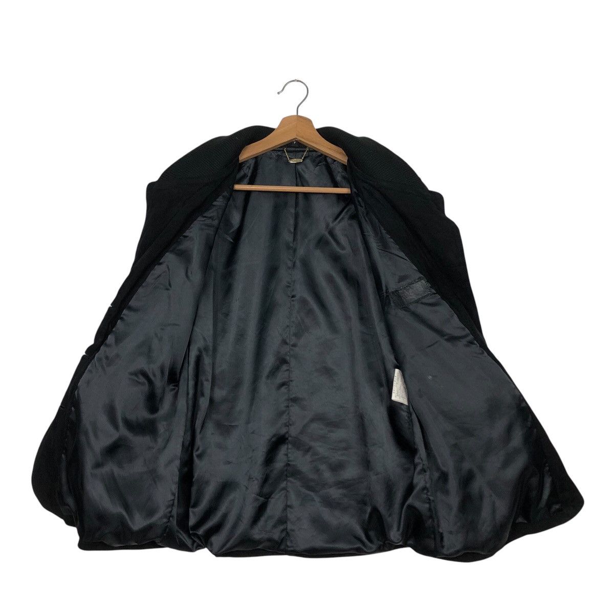 Japanese Brand 📌Rich Black Vintage Leather Jacket Prinzipal Issey Miyake Size US M / EU 48-50 / 2 - 14 Thumbnail