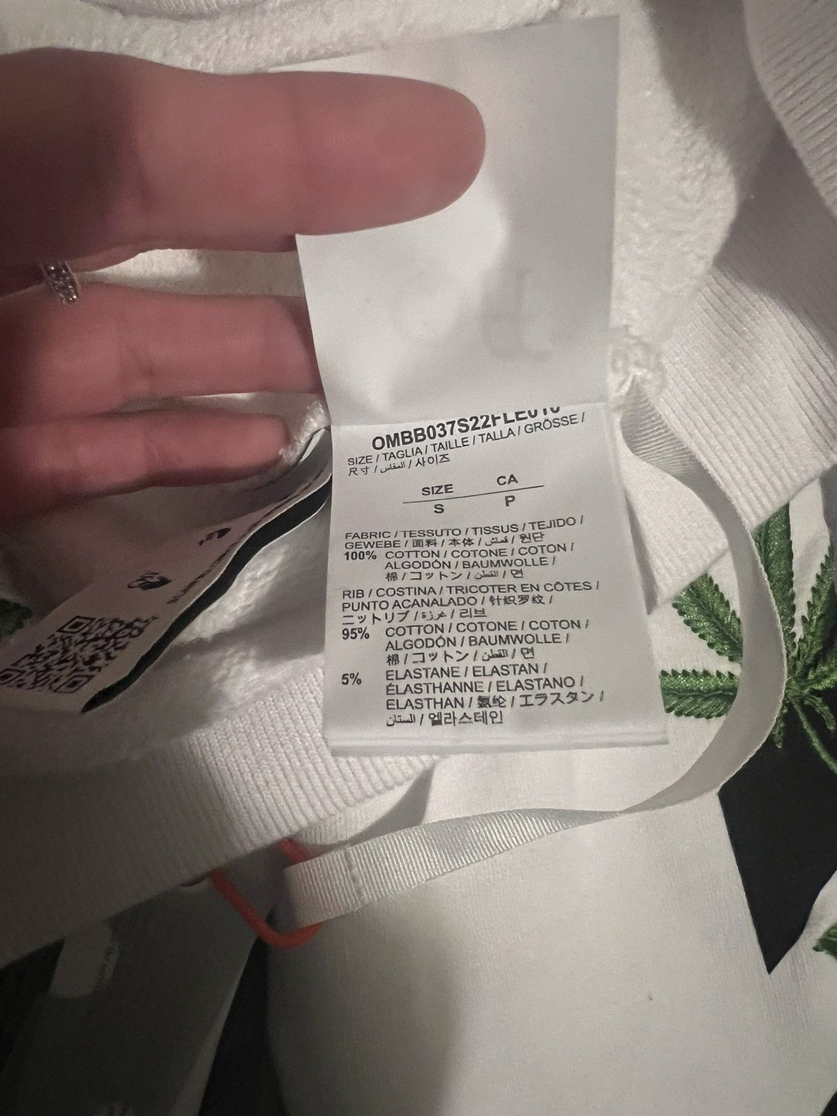 Off-White Off-White Weed Leaves Hoodie Size US S / EU 44-46 / 1 - 16 Thumbnail
