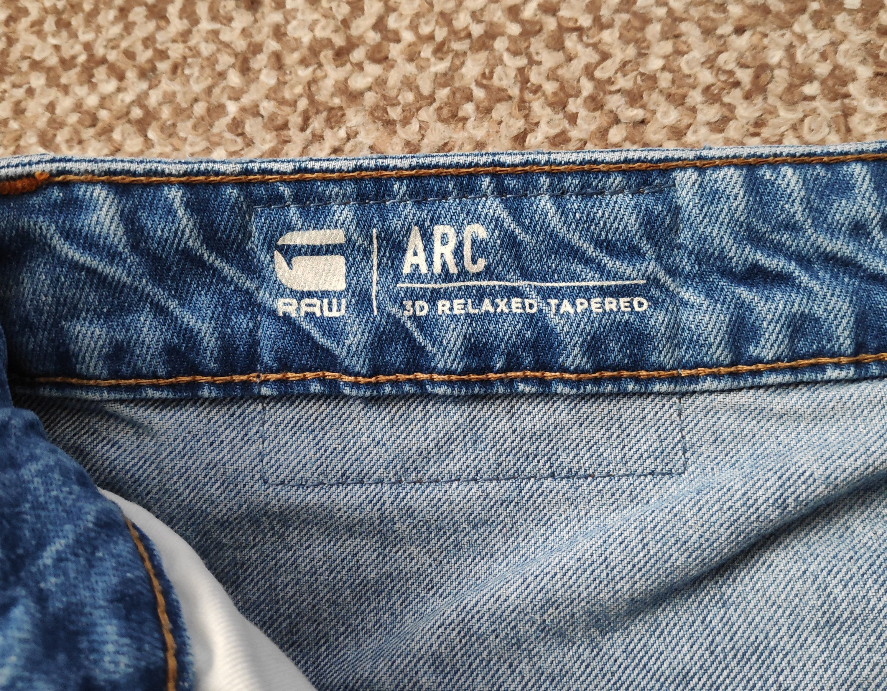 G-Star G-Star Raw Restored Arc 3D Relaxed Tapered Denim Jeans Size US 35 - 10 Thumbnail