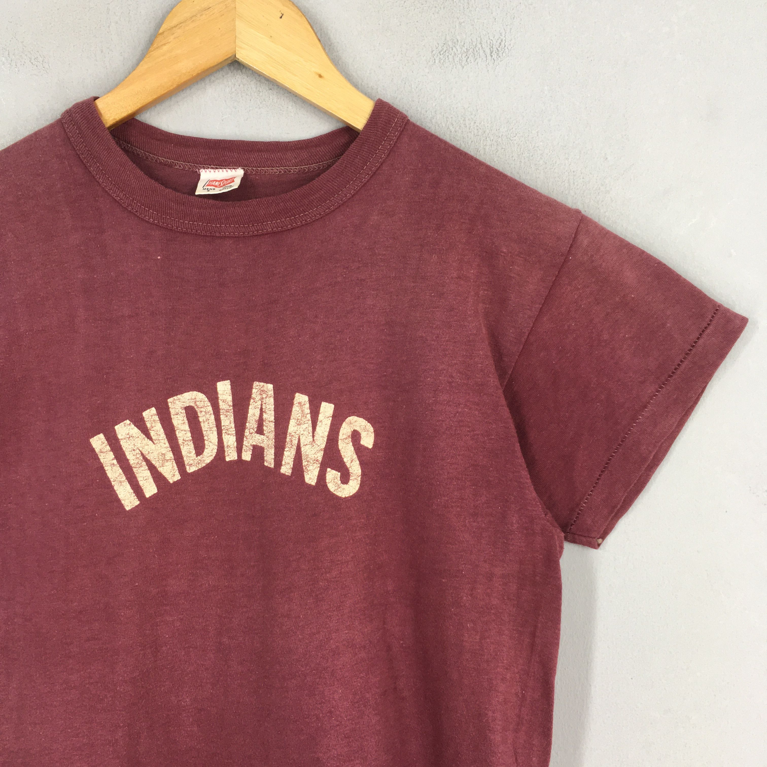 Hanes × Russell Athletic × Vintage Vintage 1960's Hanes Sport Indians Plainfield Tshirt Small Size S / US 4 / IT 40 - 2 Thumbnail