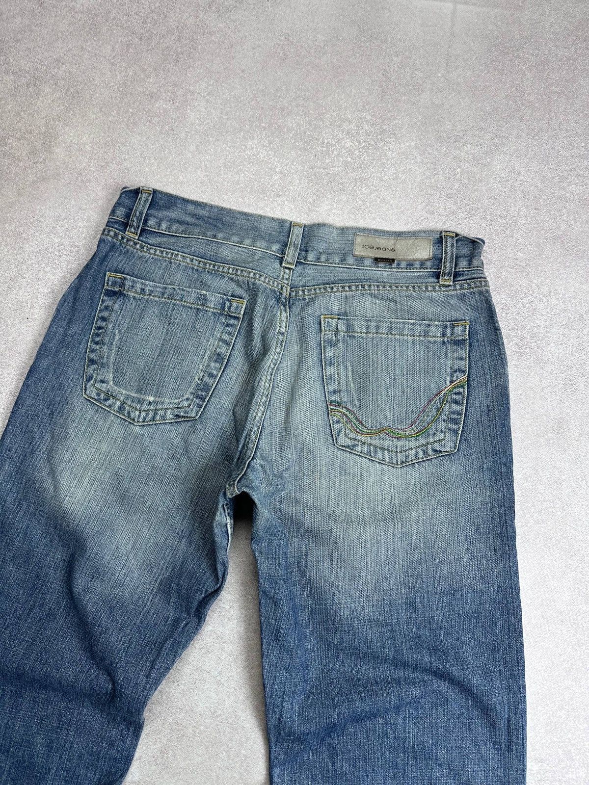 Iceberg Vintage 90s Iceberg Patchwork Baggy Jeans 33 Size US 33 - 7 Thumbnail