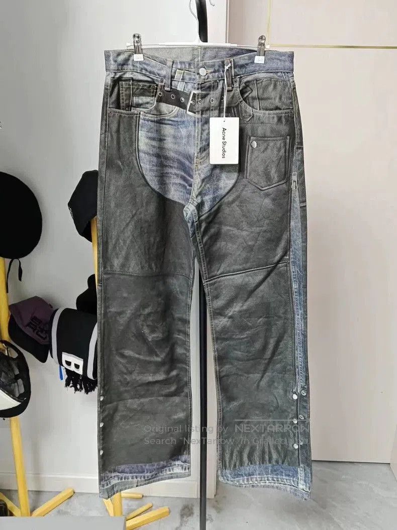 Acne Studios Acne Studios 3D Print Denim Pants. Size US 34 / EU 50 - 1 Thumbnail