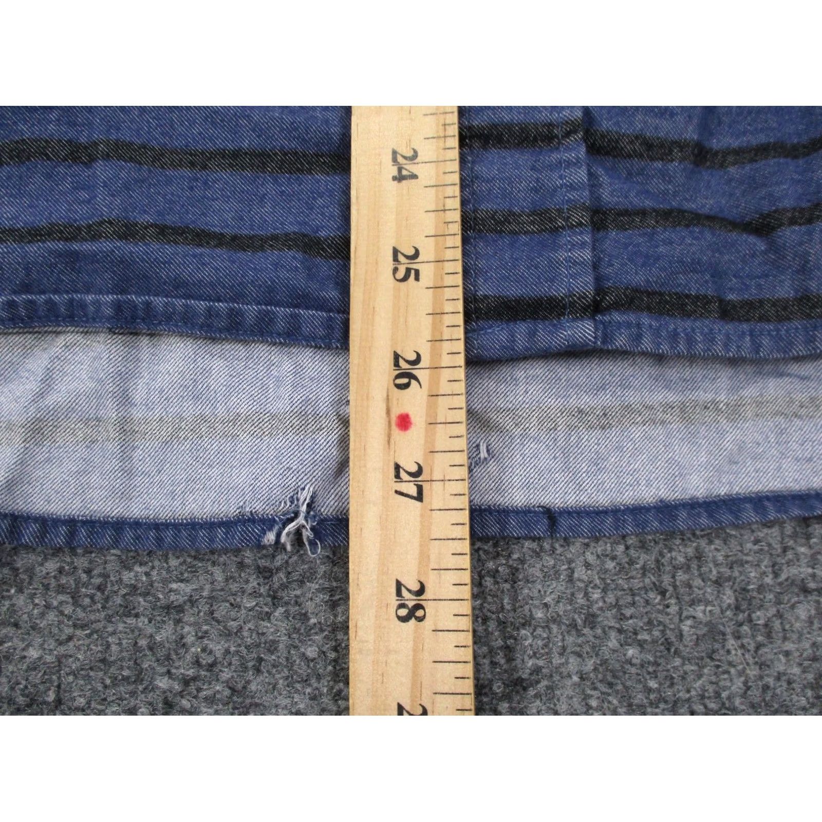 Taylor Stitch Taylor Stitch Shirt Men 38 M Blue Black Striped Hiking Outdoors Workwear Button-Up Collared Knit Cotton Casual, Business, Travel, Workwear Mens Size US M / EU 48-50 / 2 - 4 Thumbnail