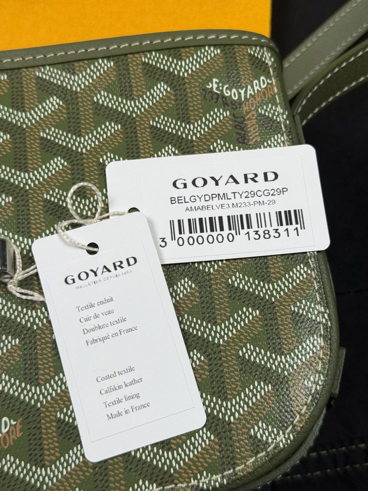 Goyard Belvedere PM Bag in Khaki Size ONE SIZE - 7 Thumbnail