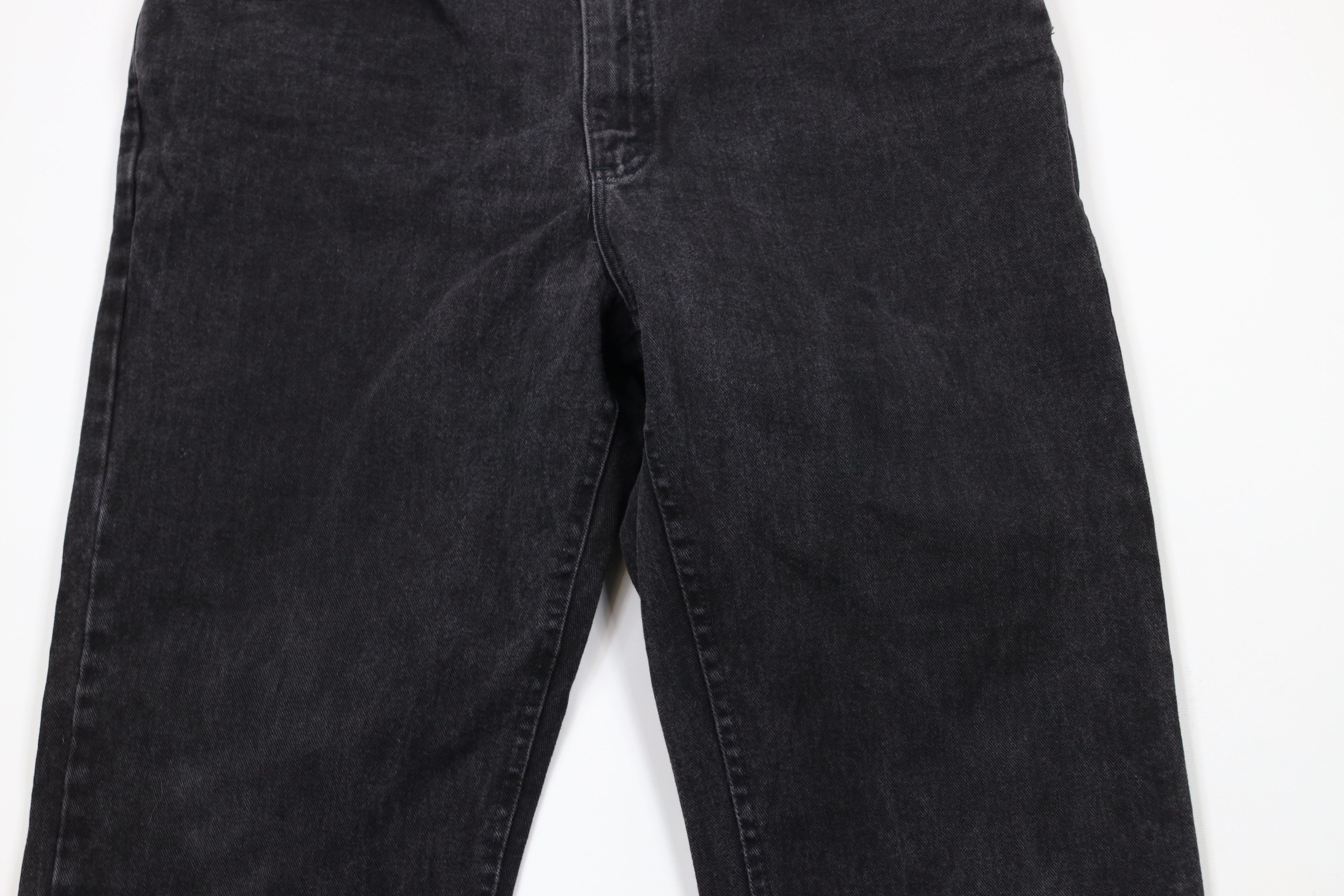 Lee × Vintage Vintage 90s Lee Straight Leg Denim Jeans Black Cotton Size US 34 / EU 50 - 3 Thumbnail