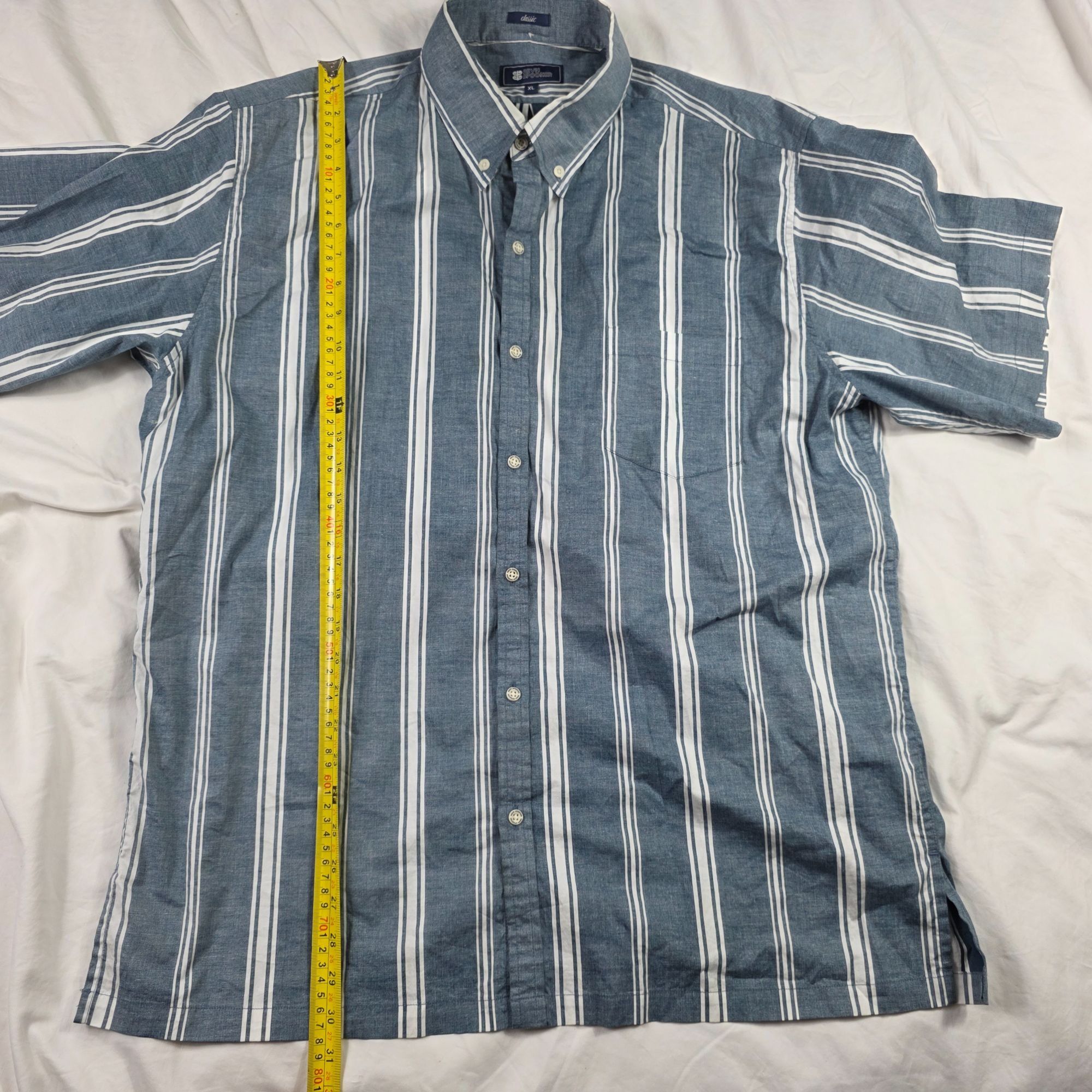 Reyn Spooner Reyn Spooner Classic Mens Size XL Blue White Striped Button Size US XL / EU 56 / 4 - 8 Thumbnail