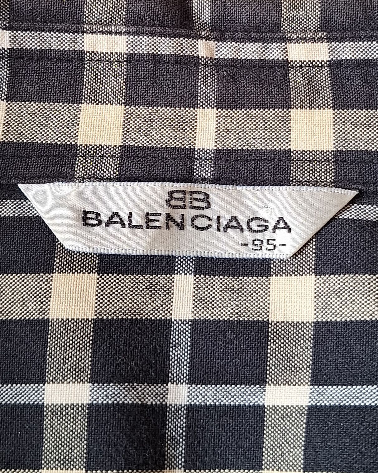 Balenciaga Vintage Balenciaga Plaid Shirt Size US M / EU 48-50 / 2 - 7 Thumbnail